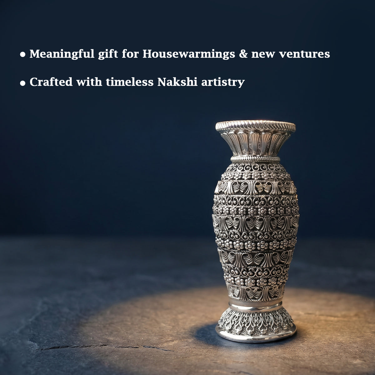 999 Silver Plated Antique Vase