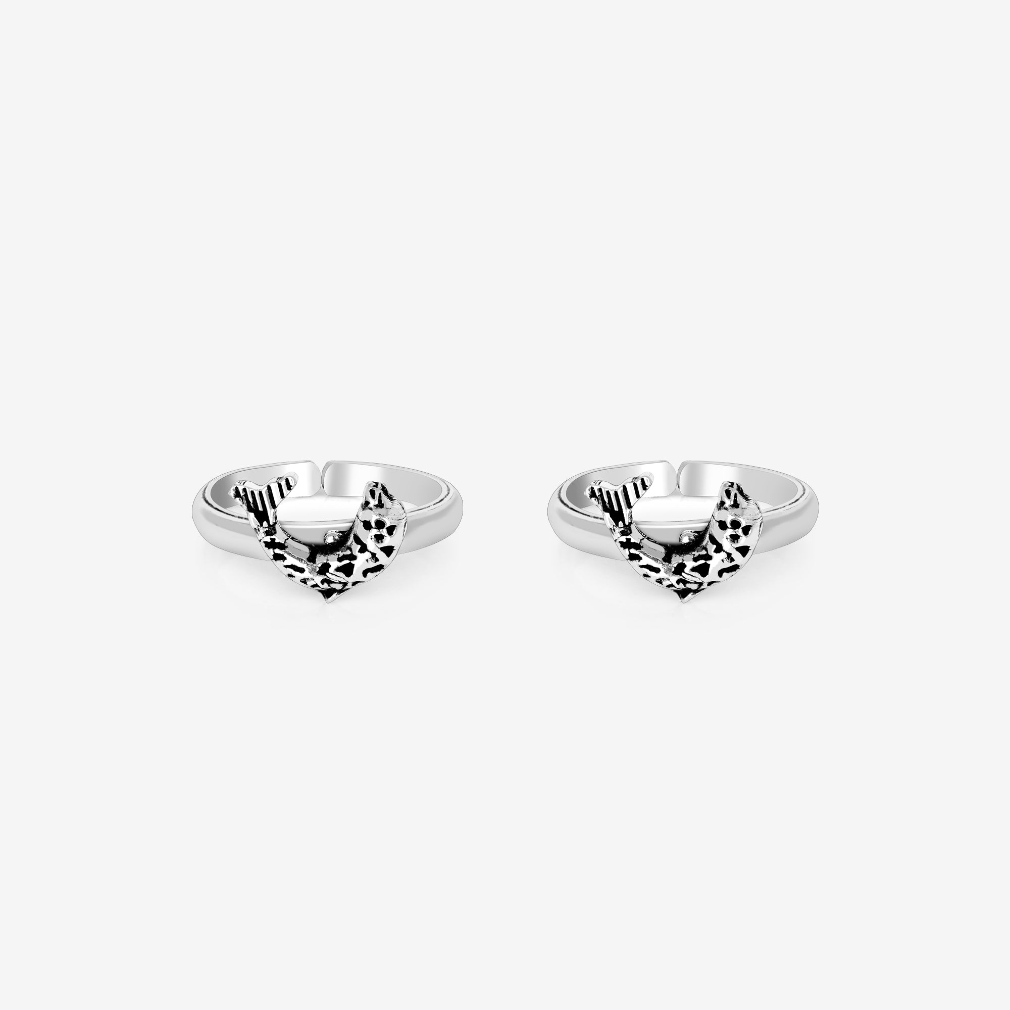 silver toe rings