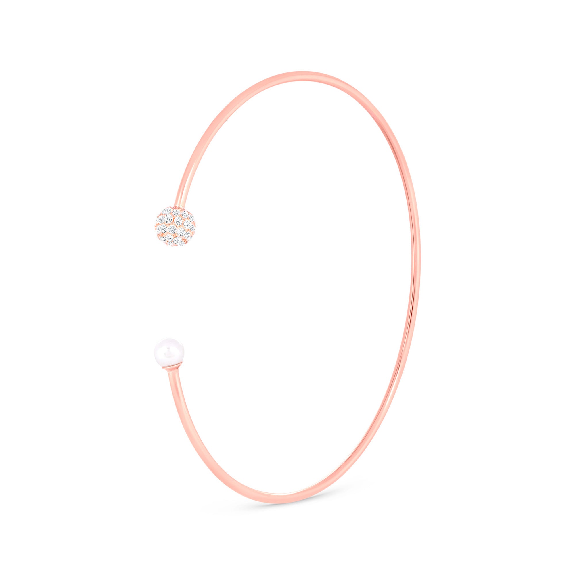 Pearl Orbit Silver Kada