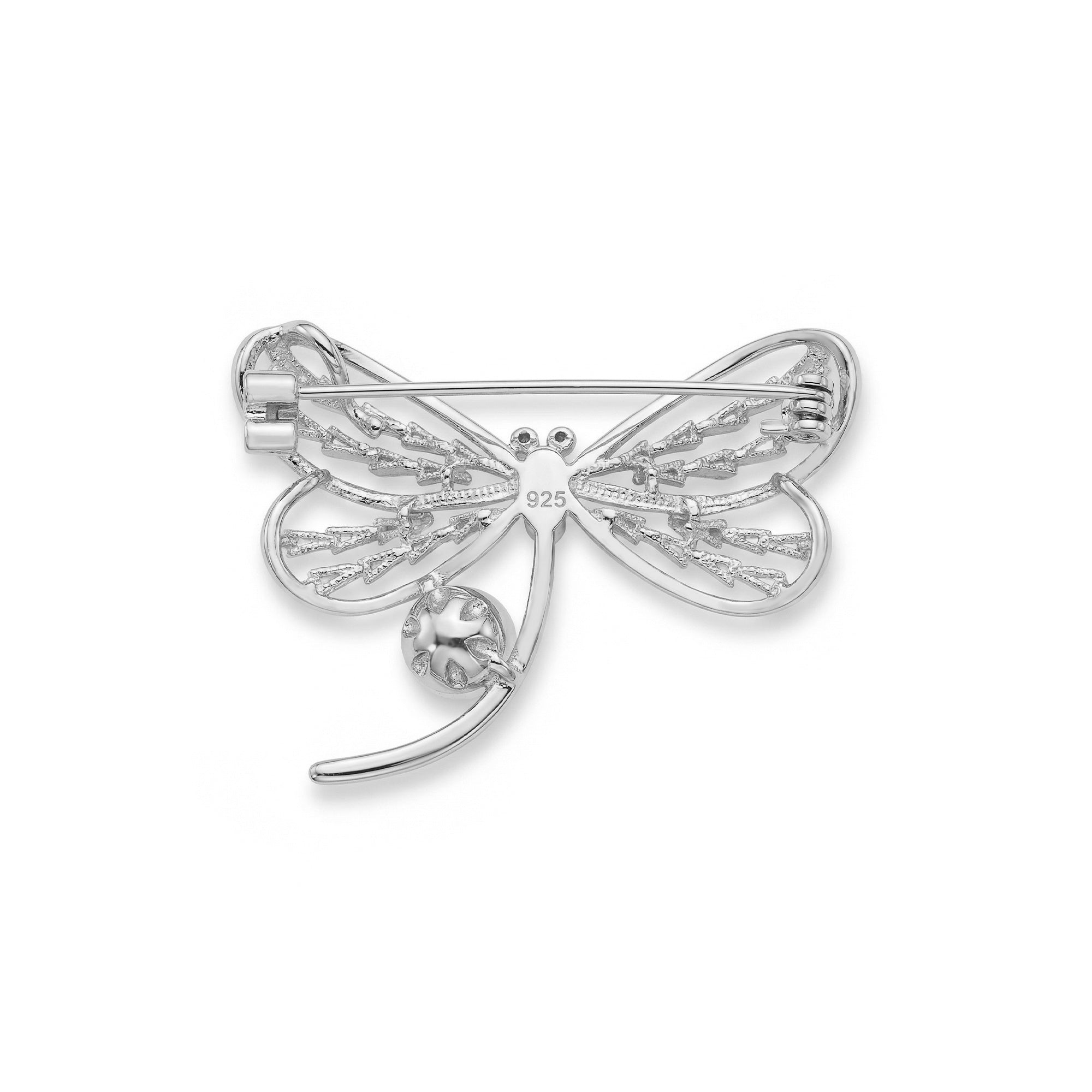 Pearl Dragonfly Brooch
