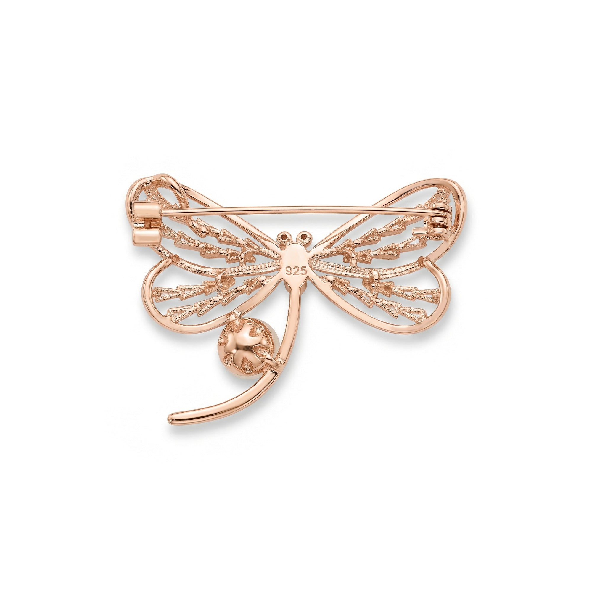 Pearl Dragonfly Brooch