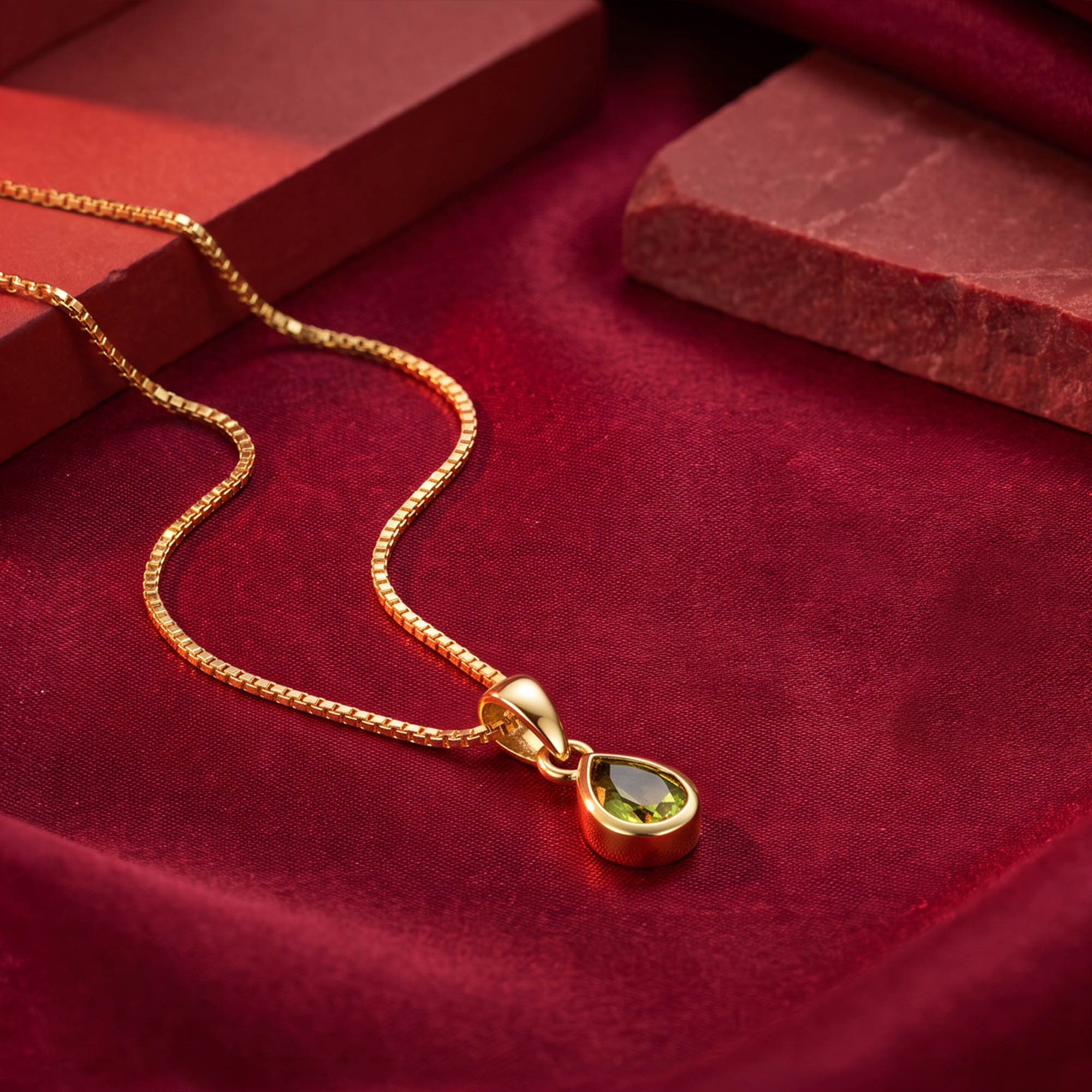 August Birthstone Necklace