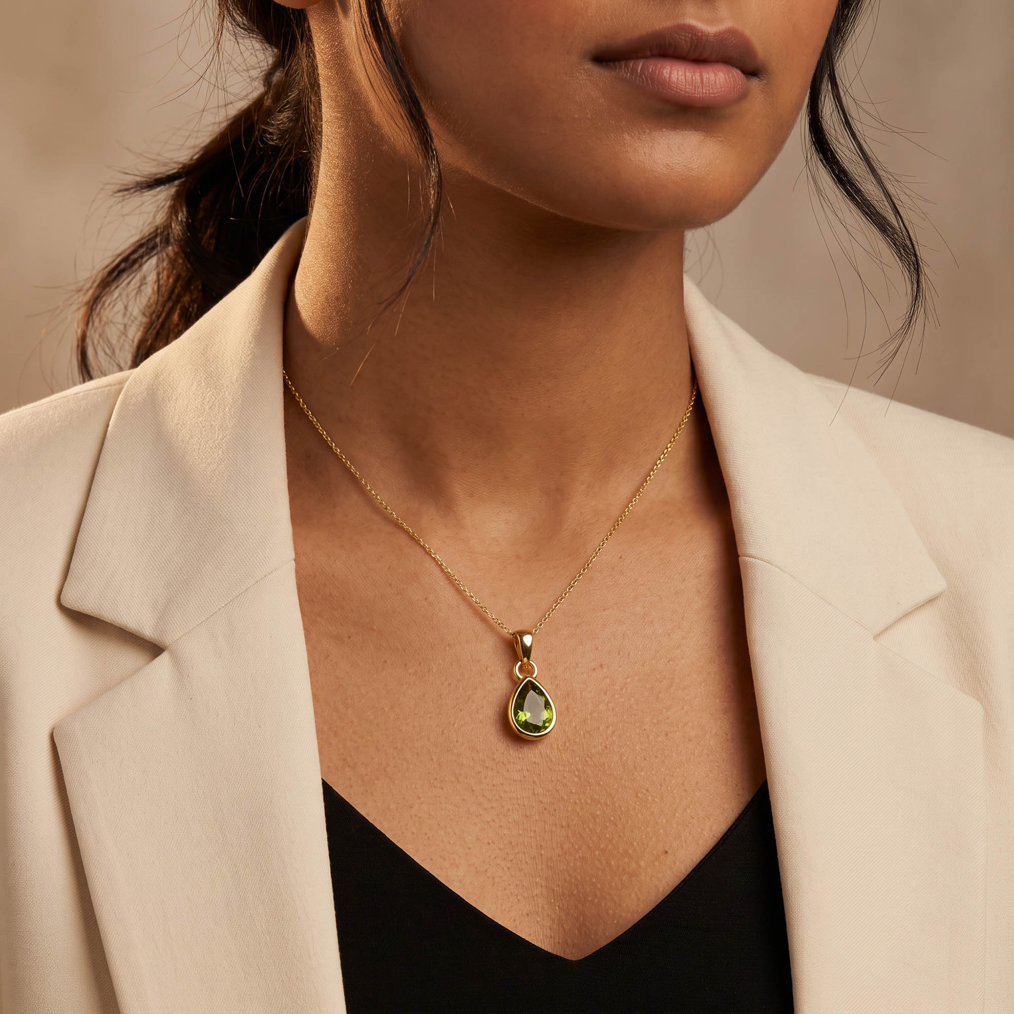 August Birthstone Necklace