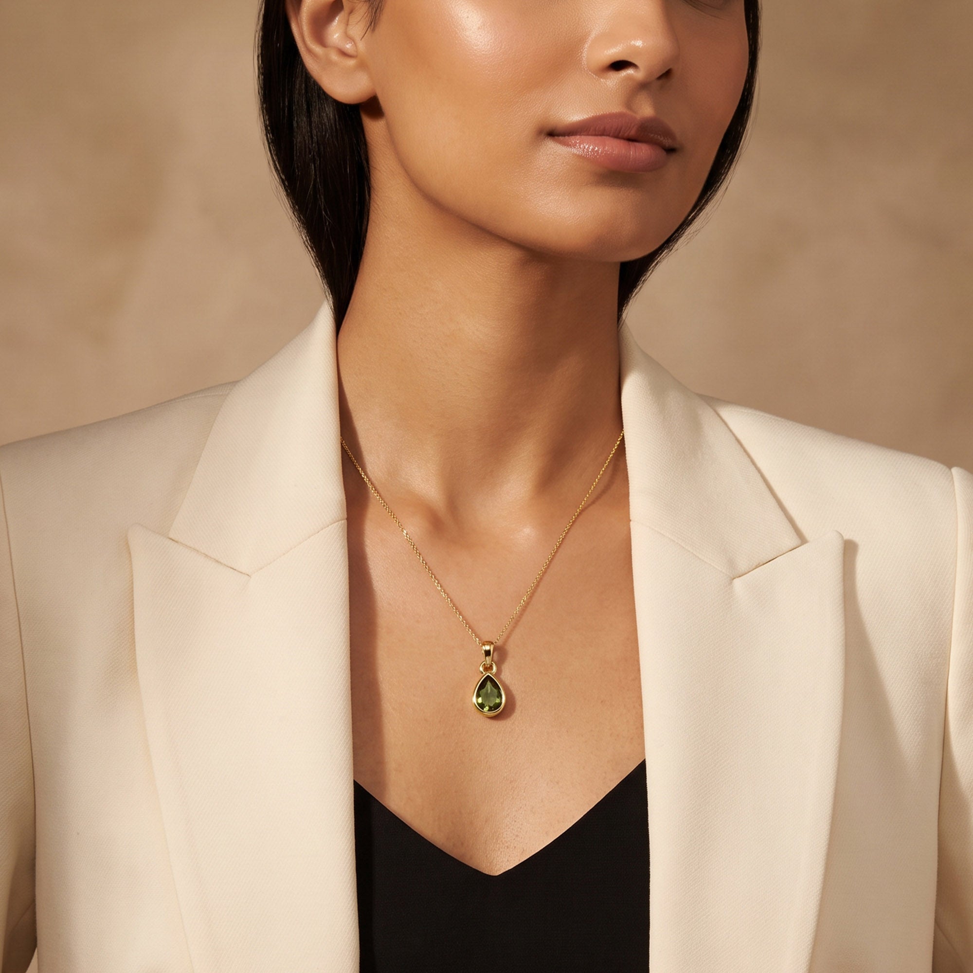 August Birthstone Necklace