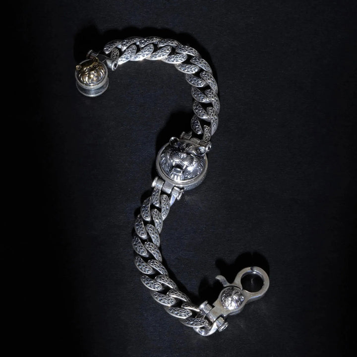 Roaring Desire Curb Link Silver Bracelet - Touch925