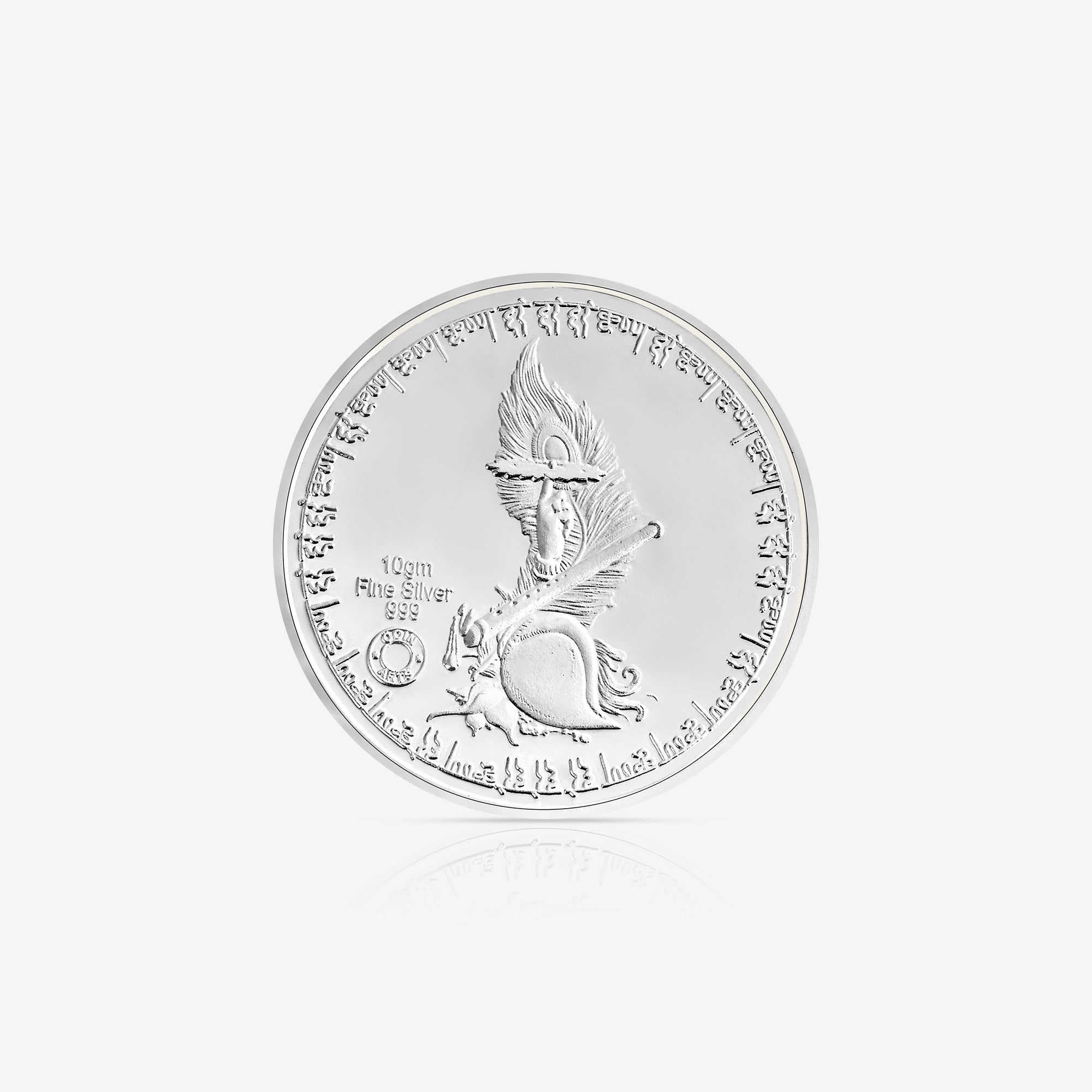 Pure 999 Silver 10g Shiv Parvati Coin
