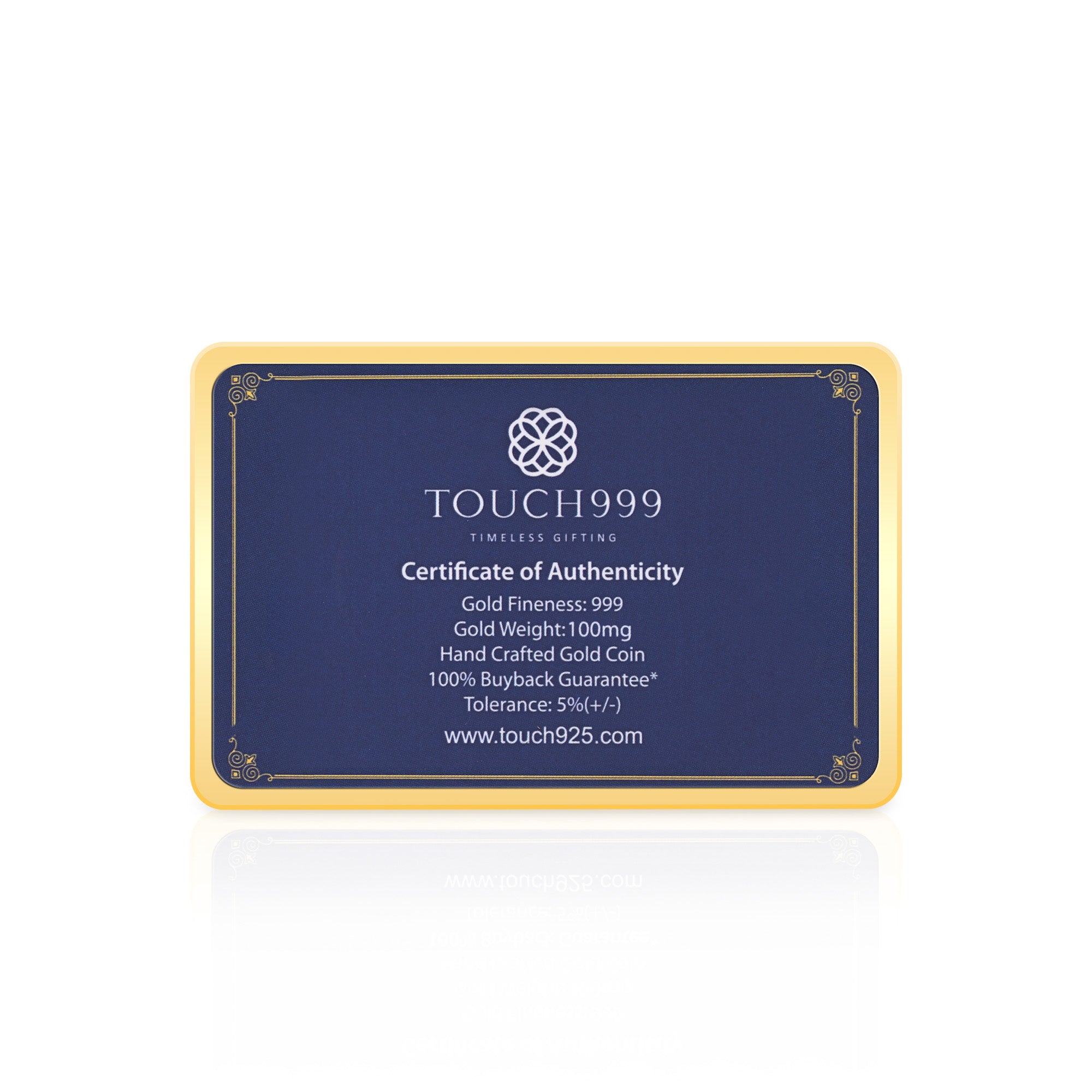 24K (999) Pure 100 mg Victoria Gold Coin