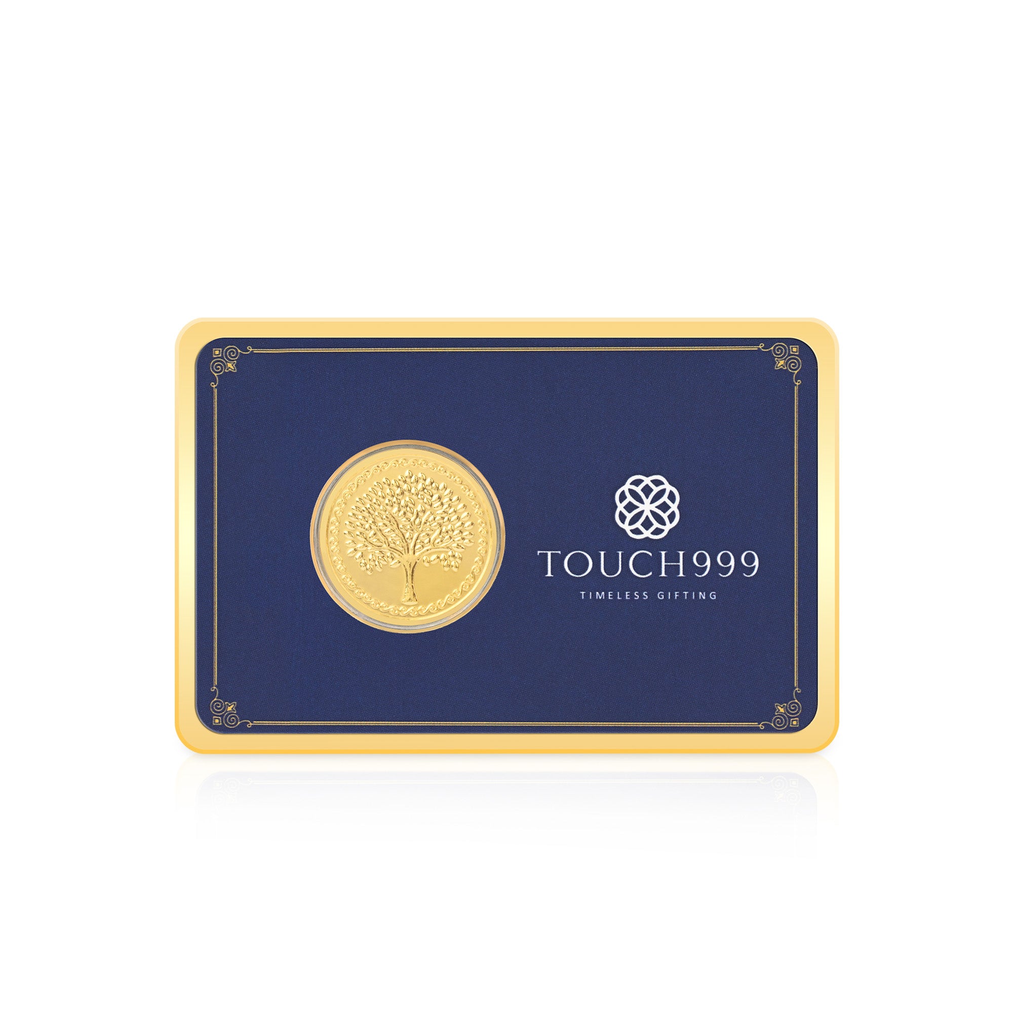 24K (999) Pure 200 mg Tree Gold Coin
