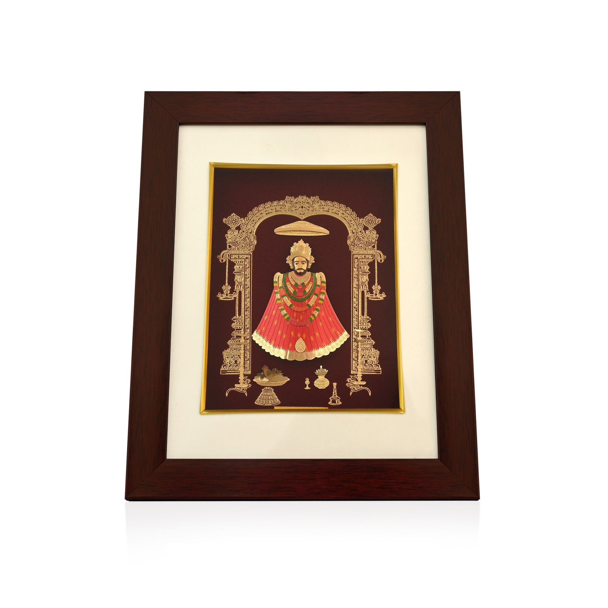 24K Gold Plated Khatu Shyam Ji Frame