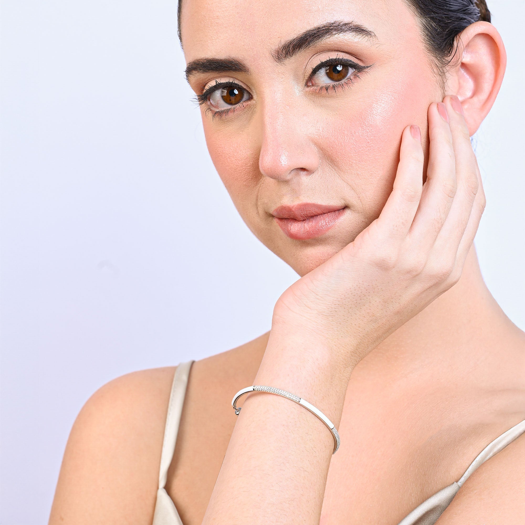 Dual Accent Silver Bracelet