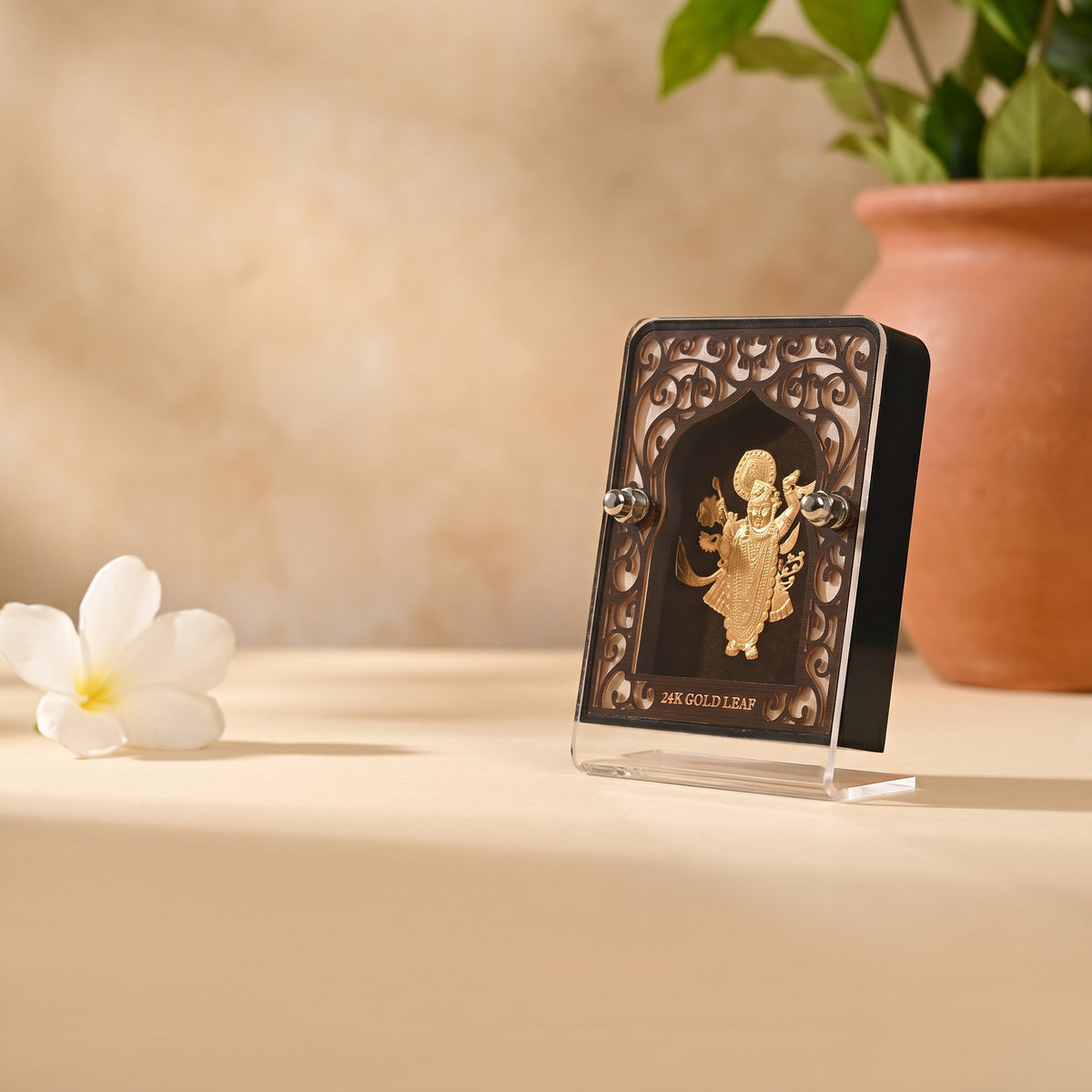 24K Gold Foil Shrinathji Frame