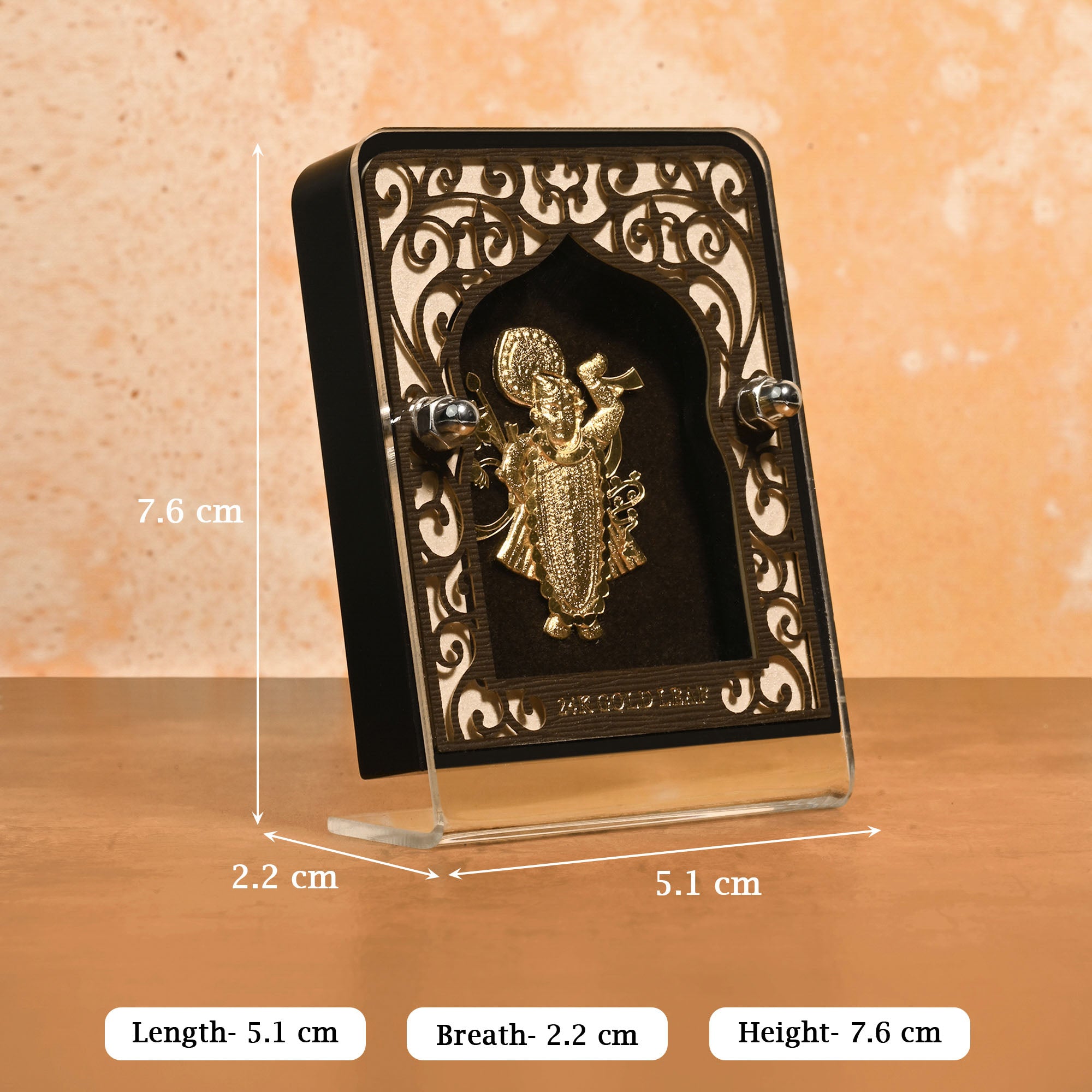 24K Gold Foil Shrinathji Frame