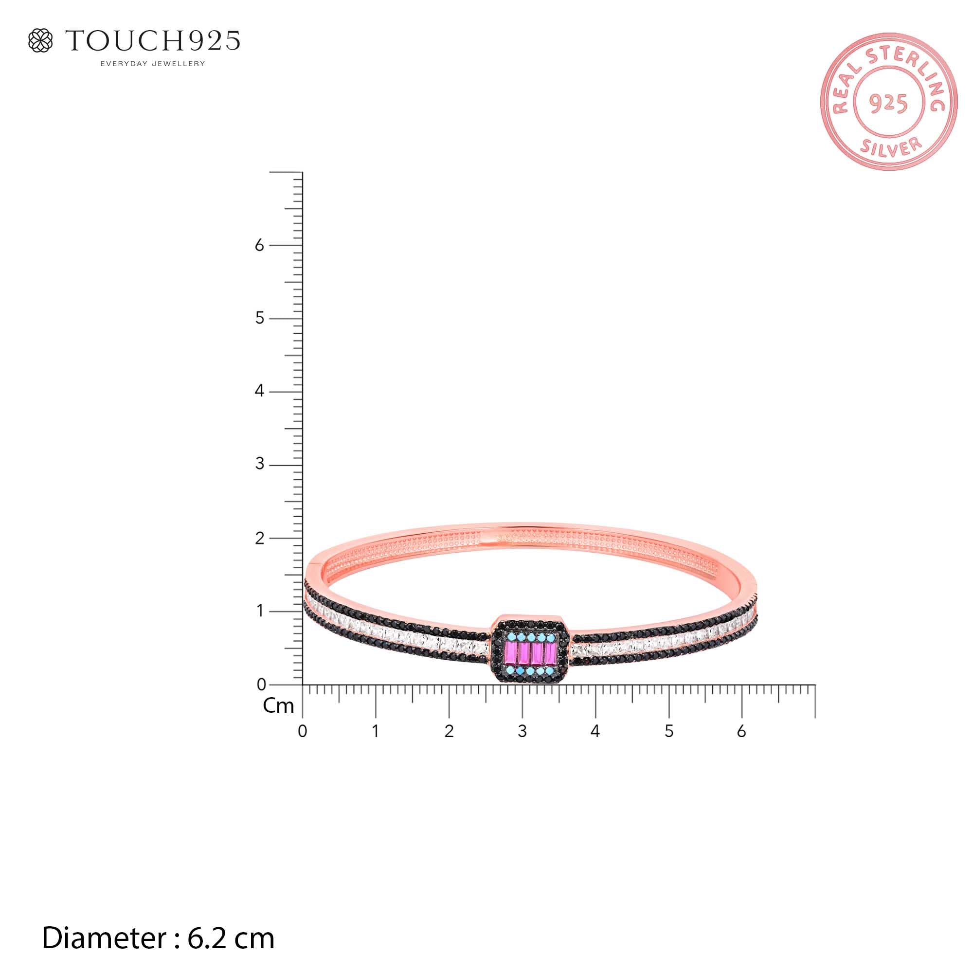 Prism Charm Silver Kada