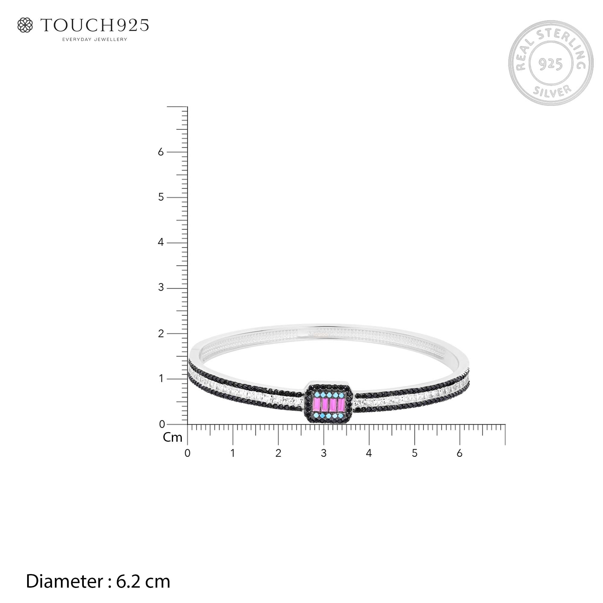 Prism Charm Silver Kada