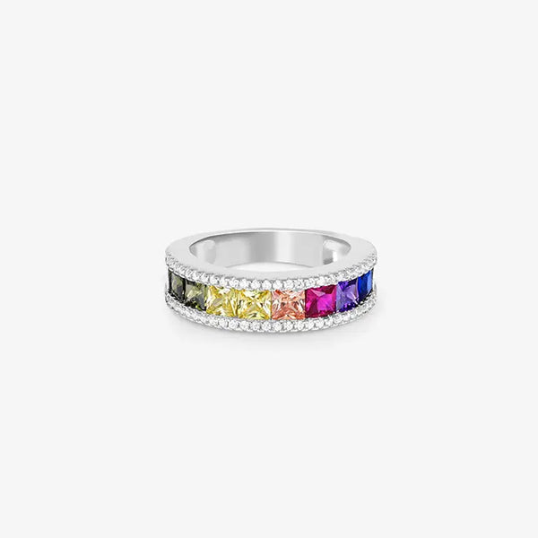 Vivid Spectrum Silver Ring