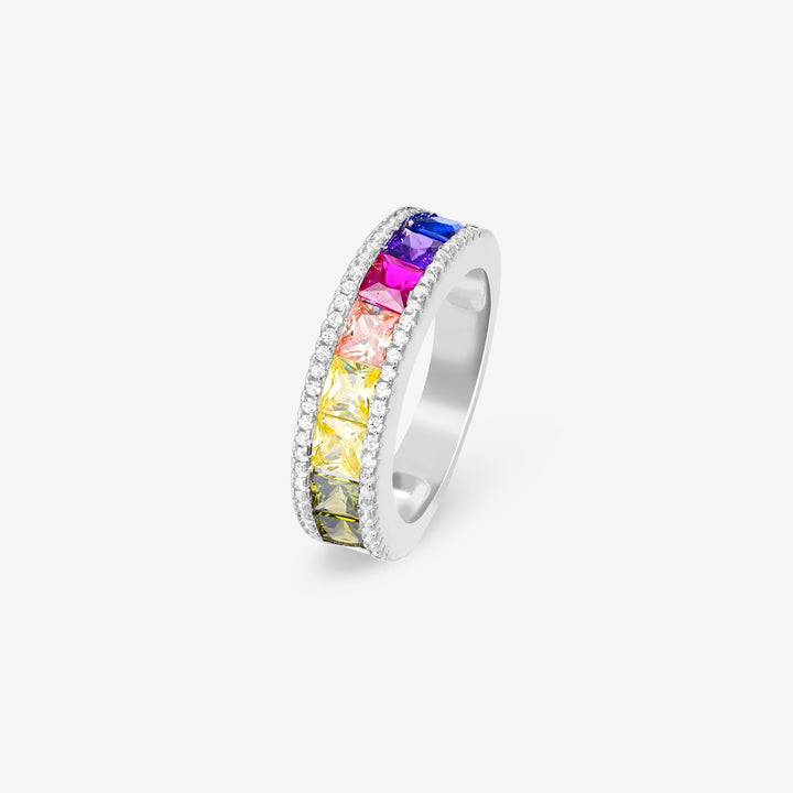 Vivid Spectrum Silver Ring - Touch925