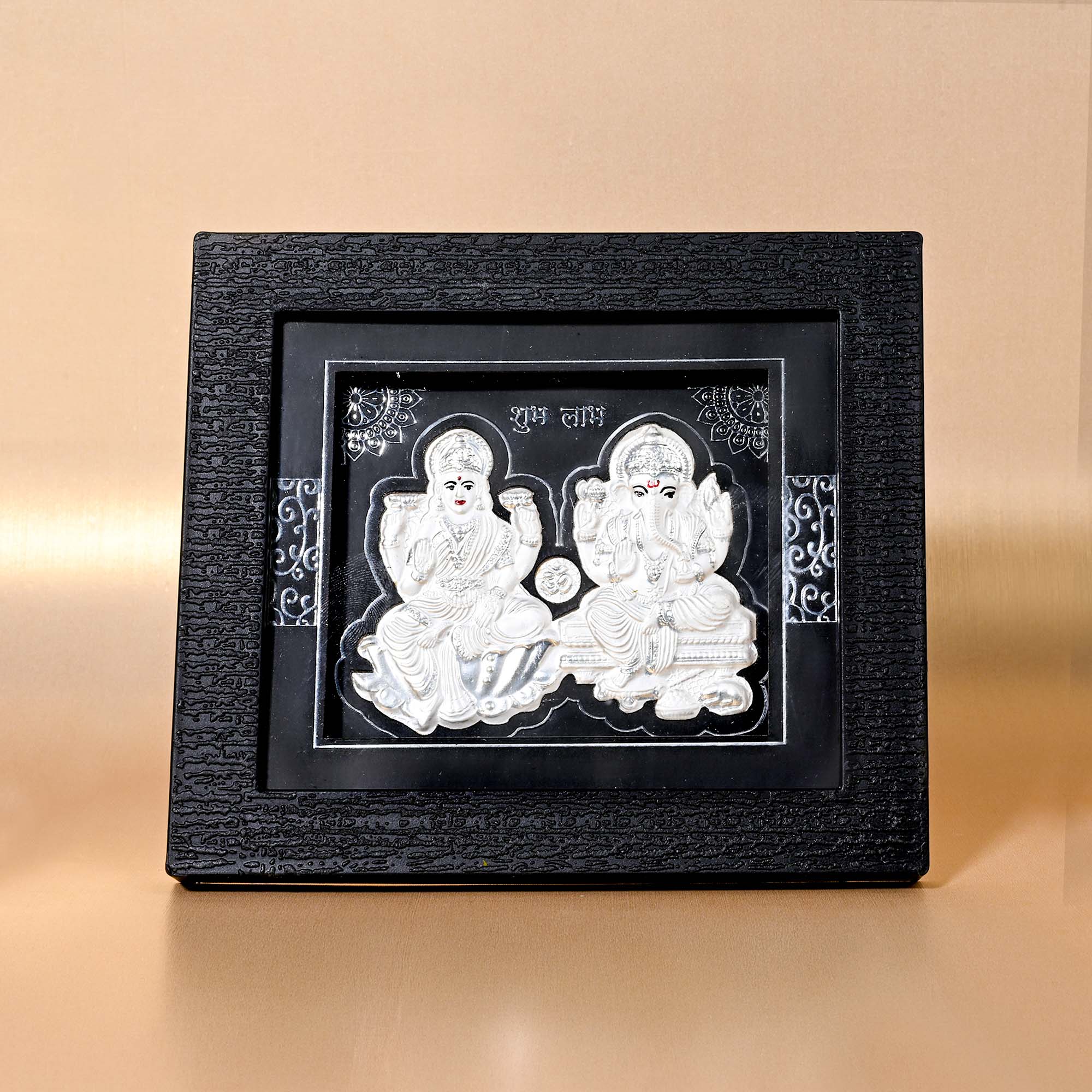 999 Silver Laxmi Ganesh Blessings Idol Frame