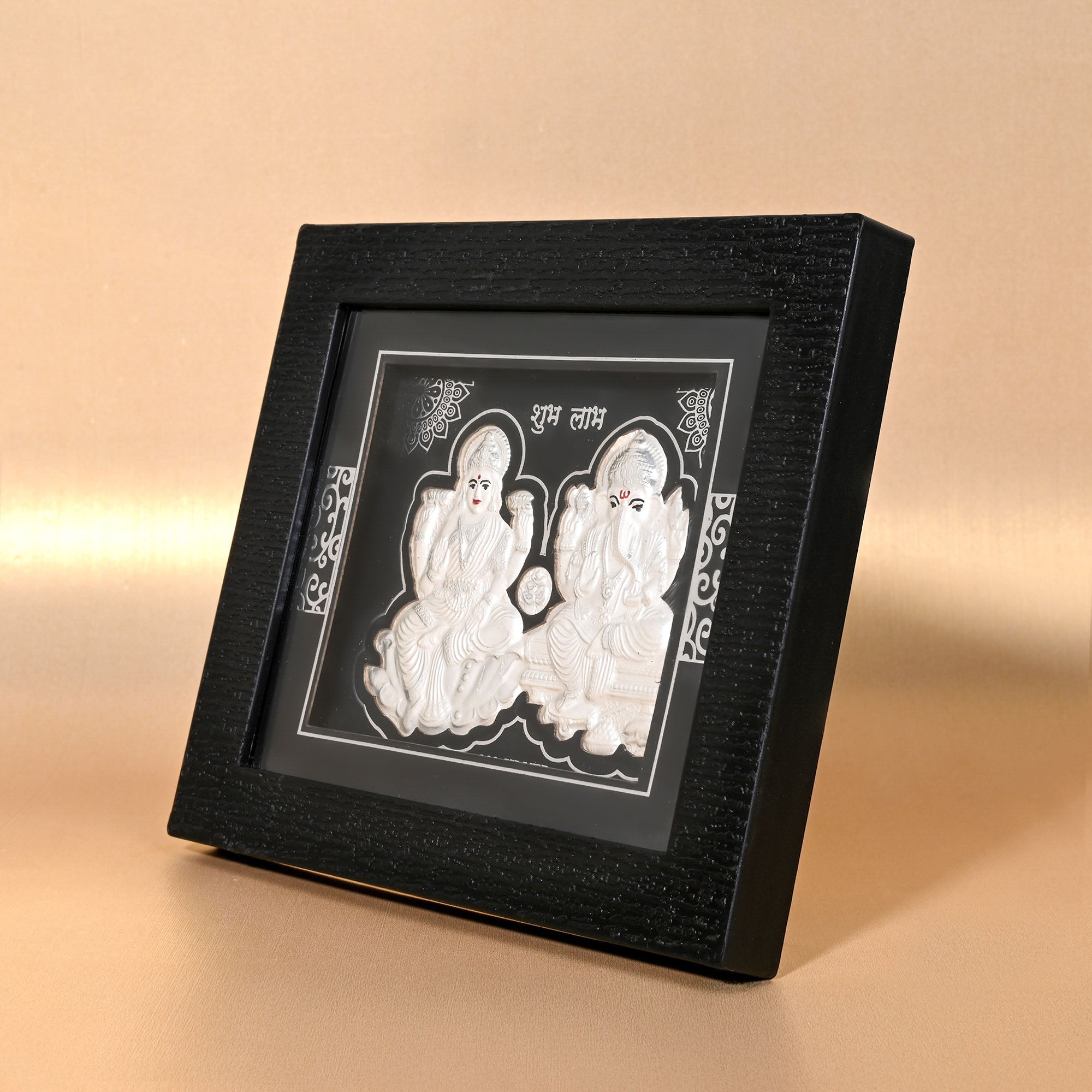 999 Silver Laxmi Ganesh Blessings Idol Frame