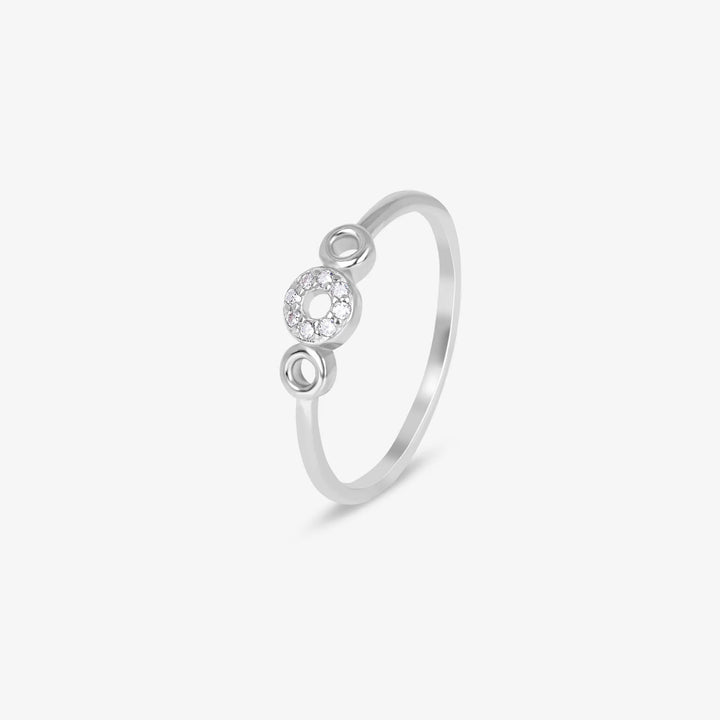 Chic Solitaire Silver Ring - Touch925