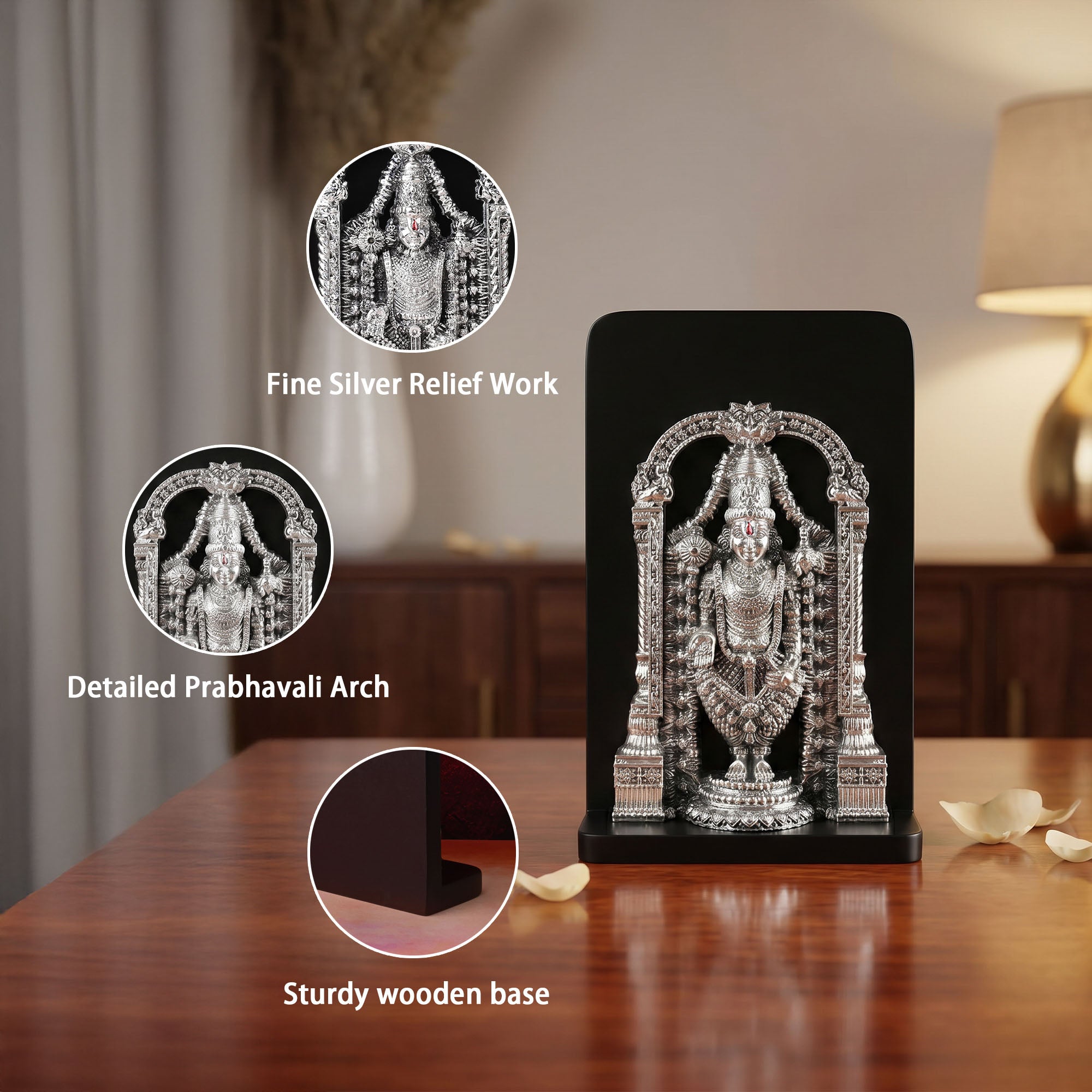 999 Silver Plated Tirupati Balaji Frame