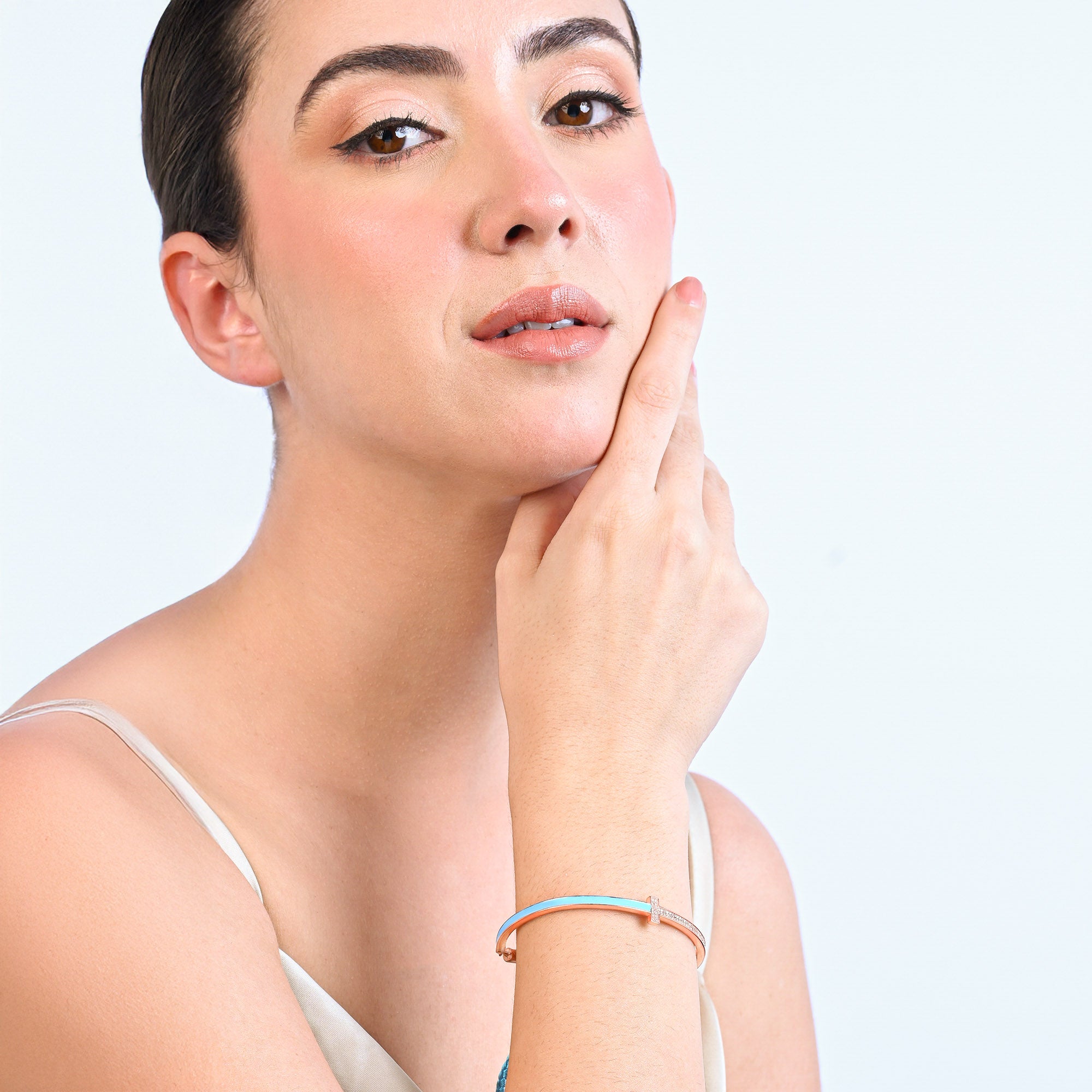 Link Luxe Silver Kada