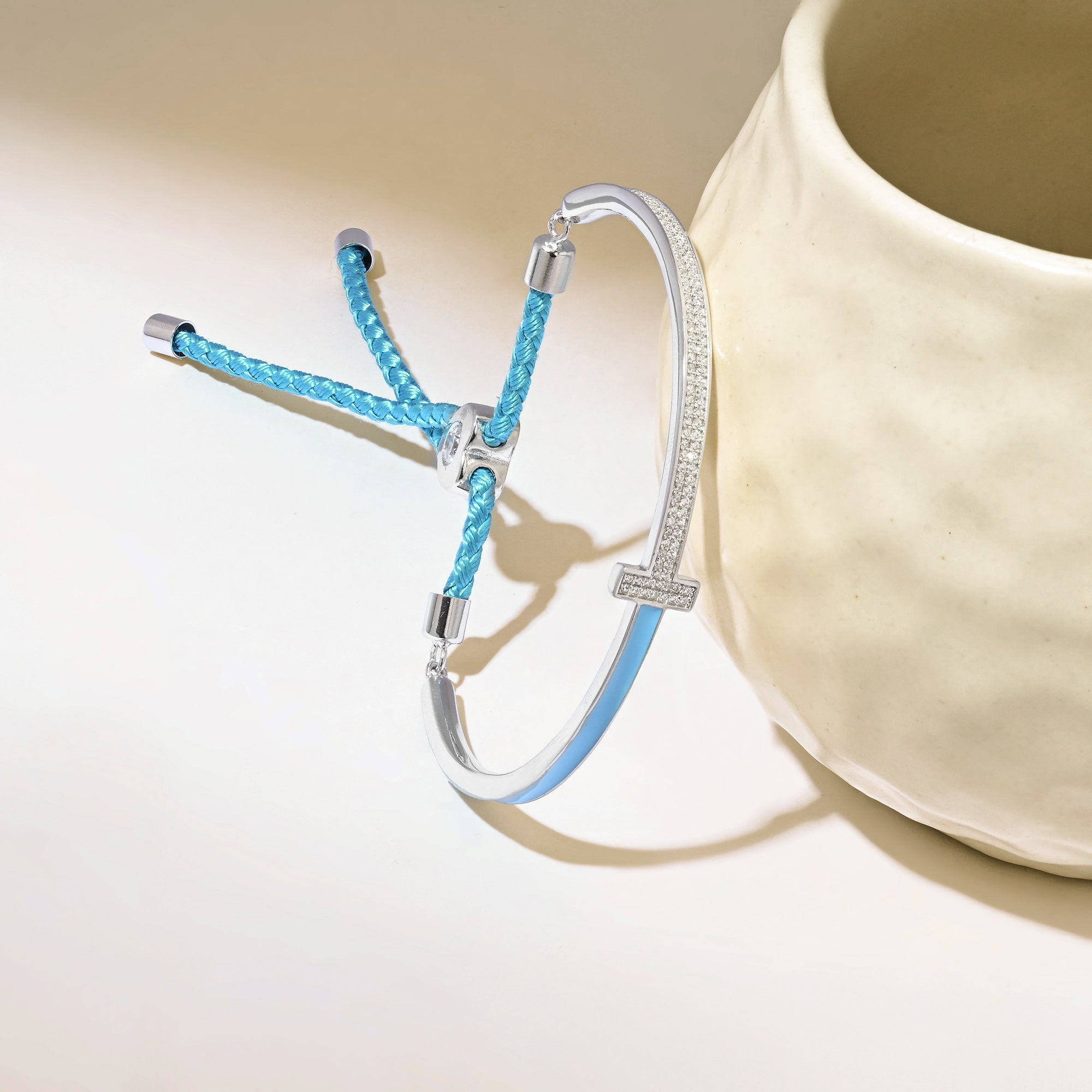 Link Luxe Silver Kada