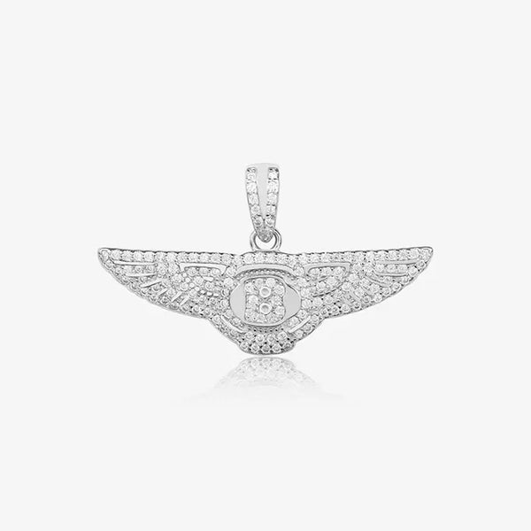 Bentley Signature Zircon Studded Silver Locket