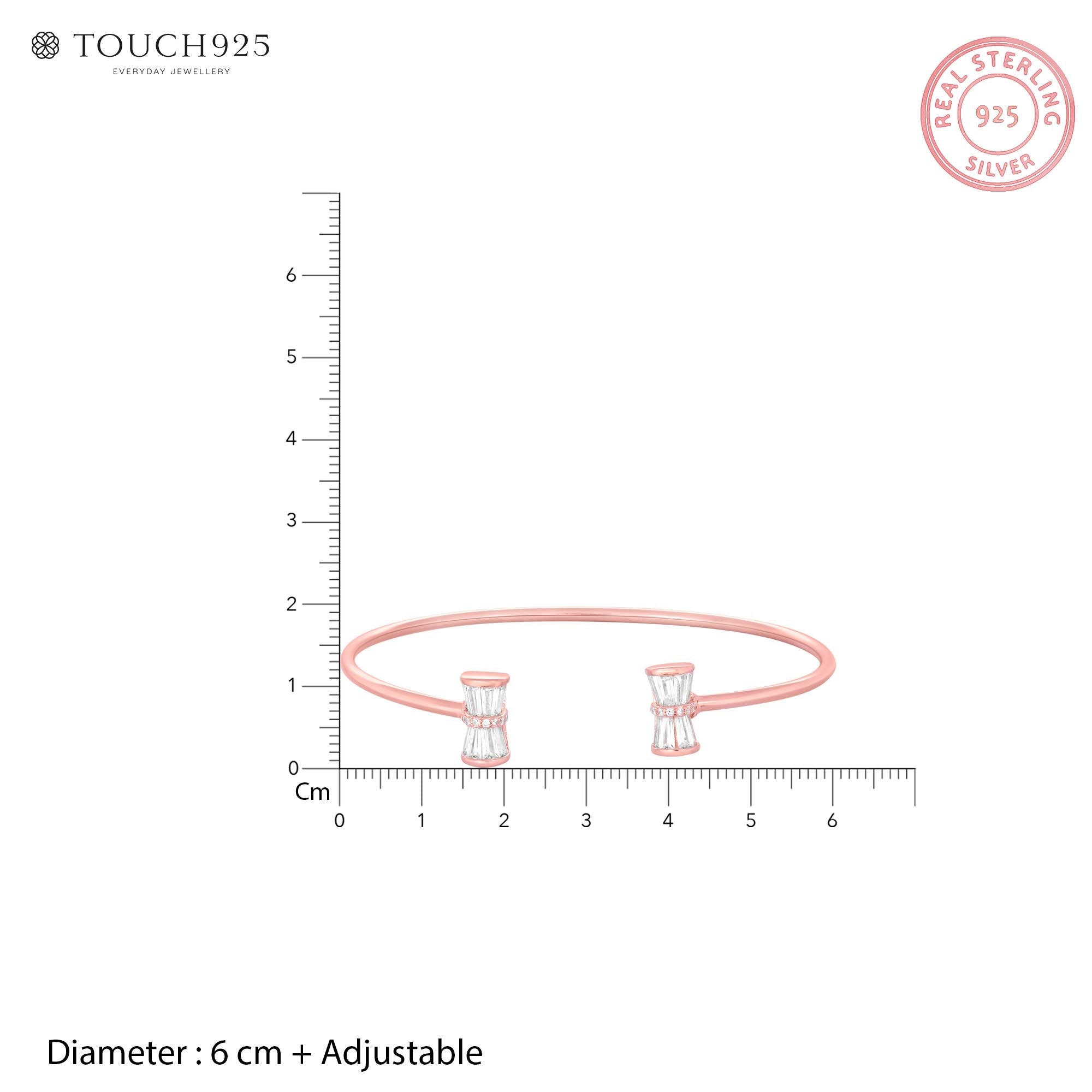 Baguette Grace Silver Kada