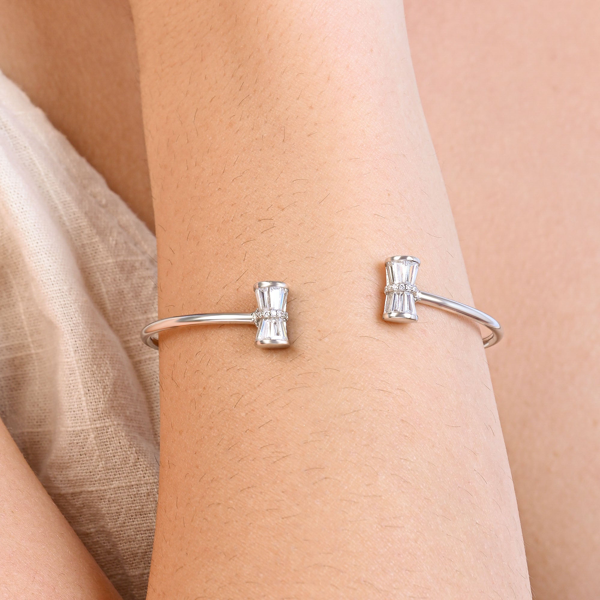 Baguette Grace Silver Kada