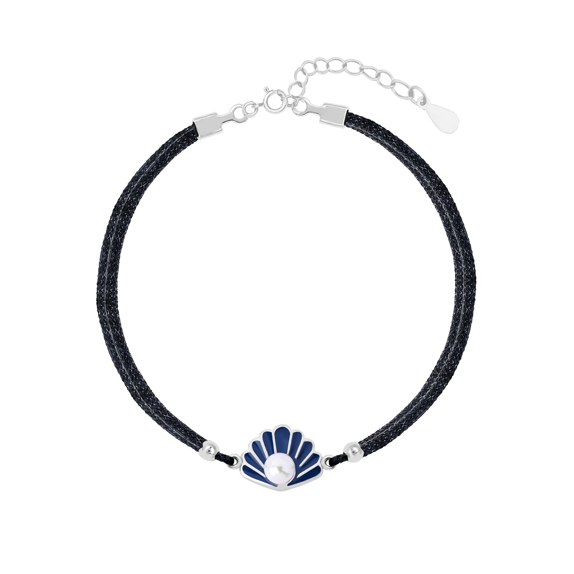 Shell Charm Silver Bracelet