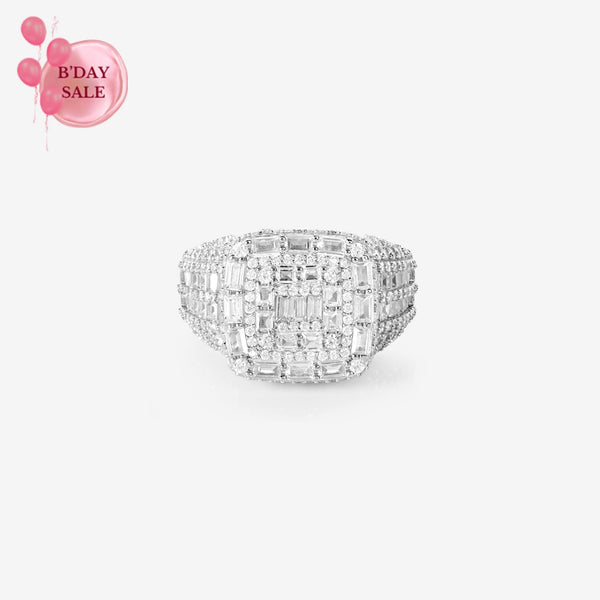 Dazzling CZ Silver Ring - Touch925