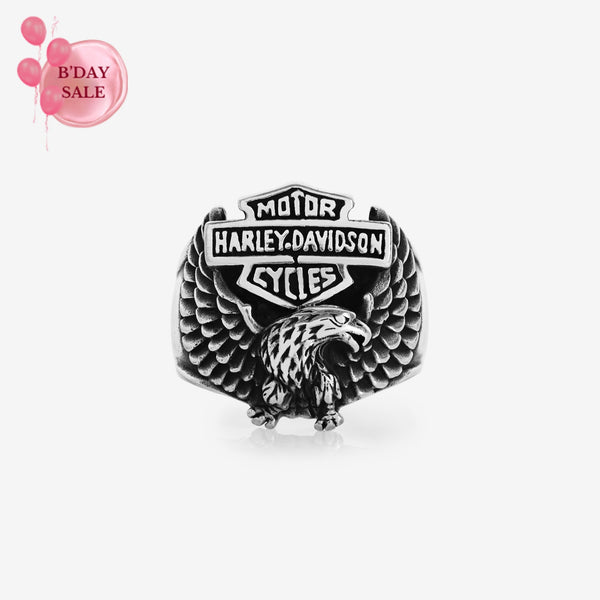 Harley Wings Oxidized Ring - Touch925
