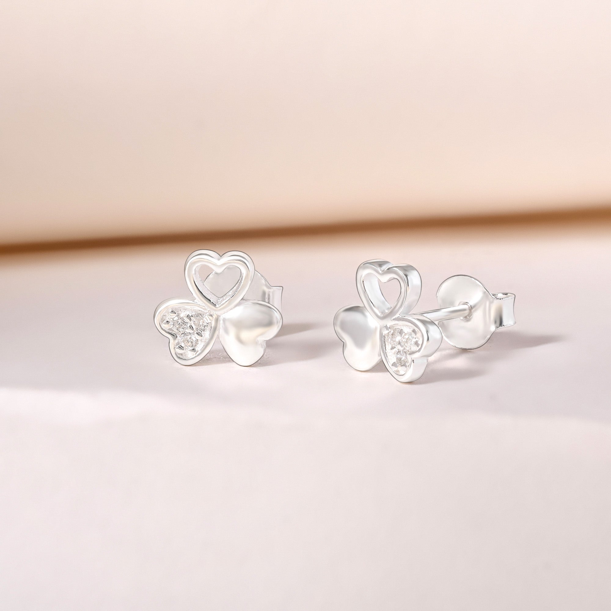 Triple Heart Earrings