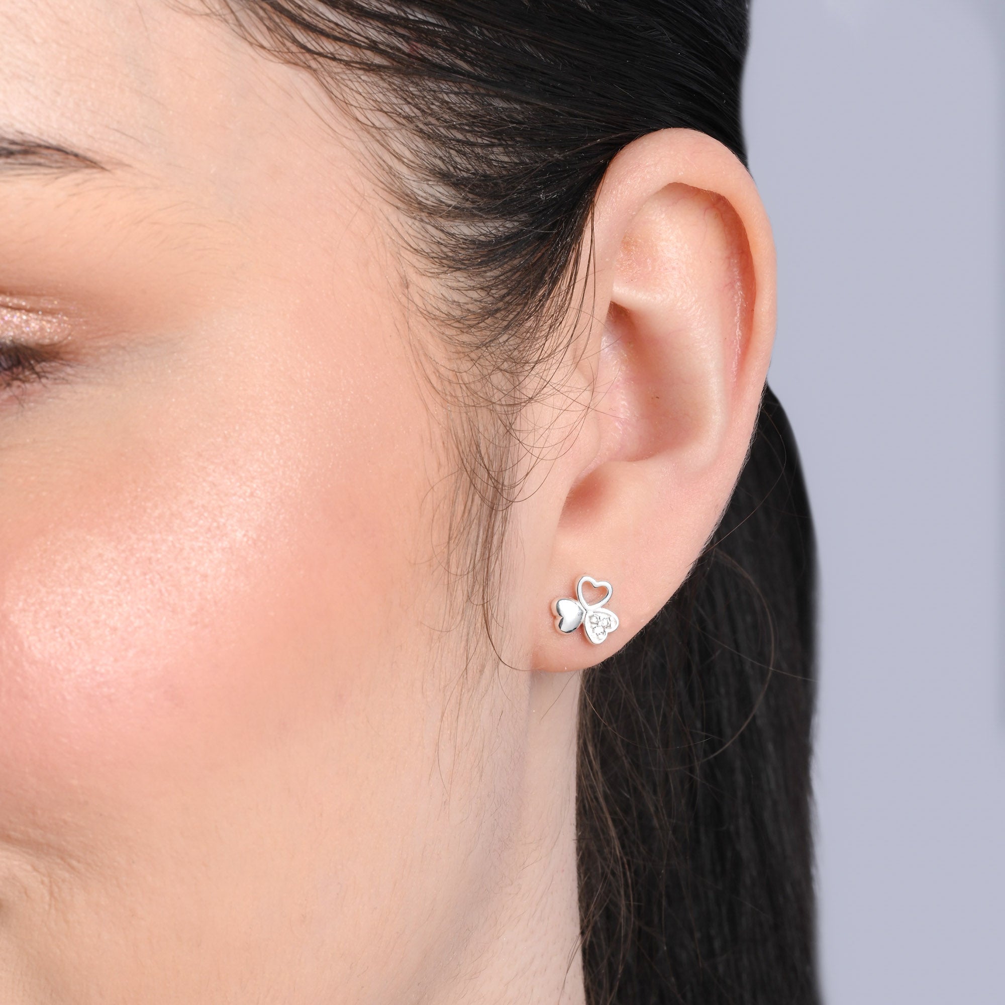 Triple Heart Earrings