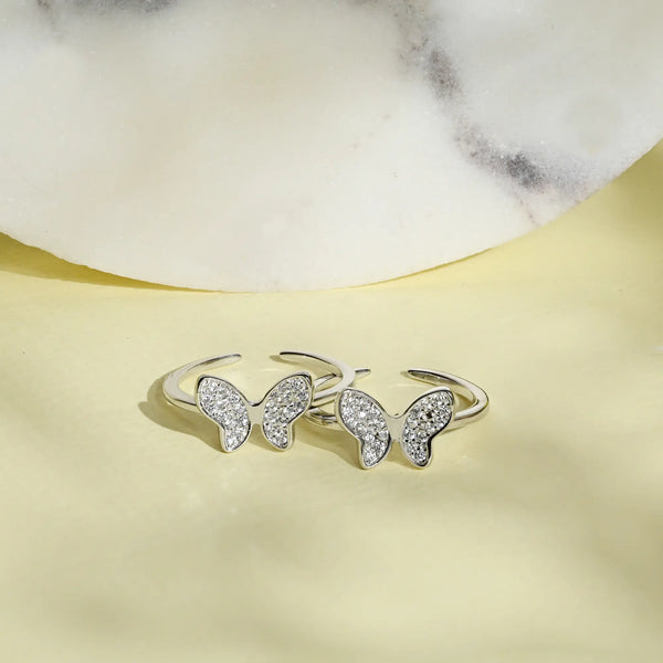 Butterfly Toe Rings