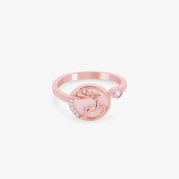 Deer Rose Gold Elegance Ring