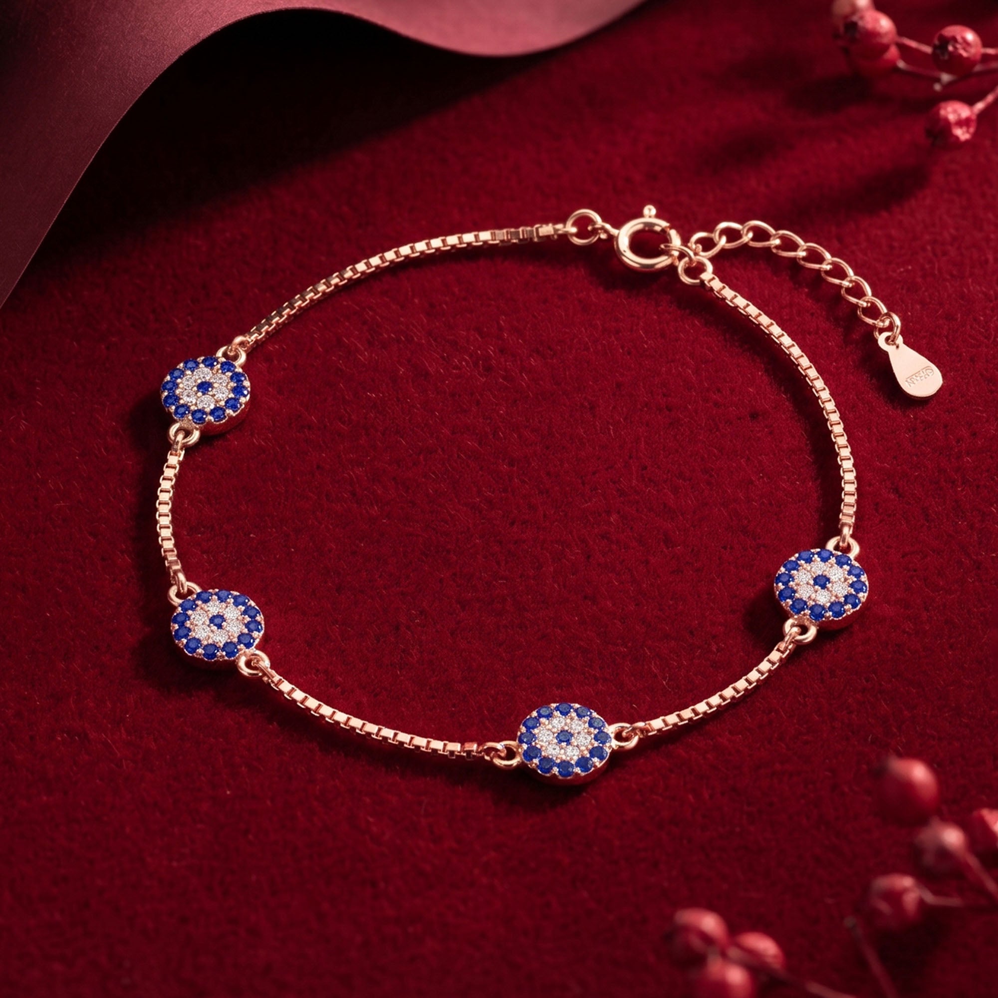 Midnight Aura Silver Bracelet