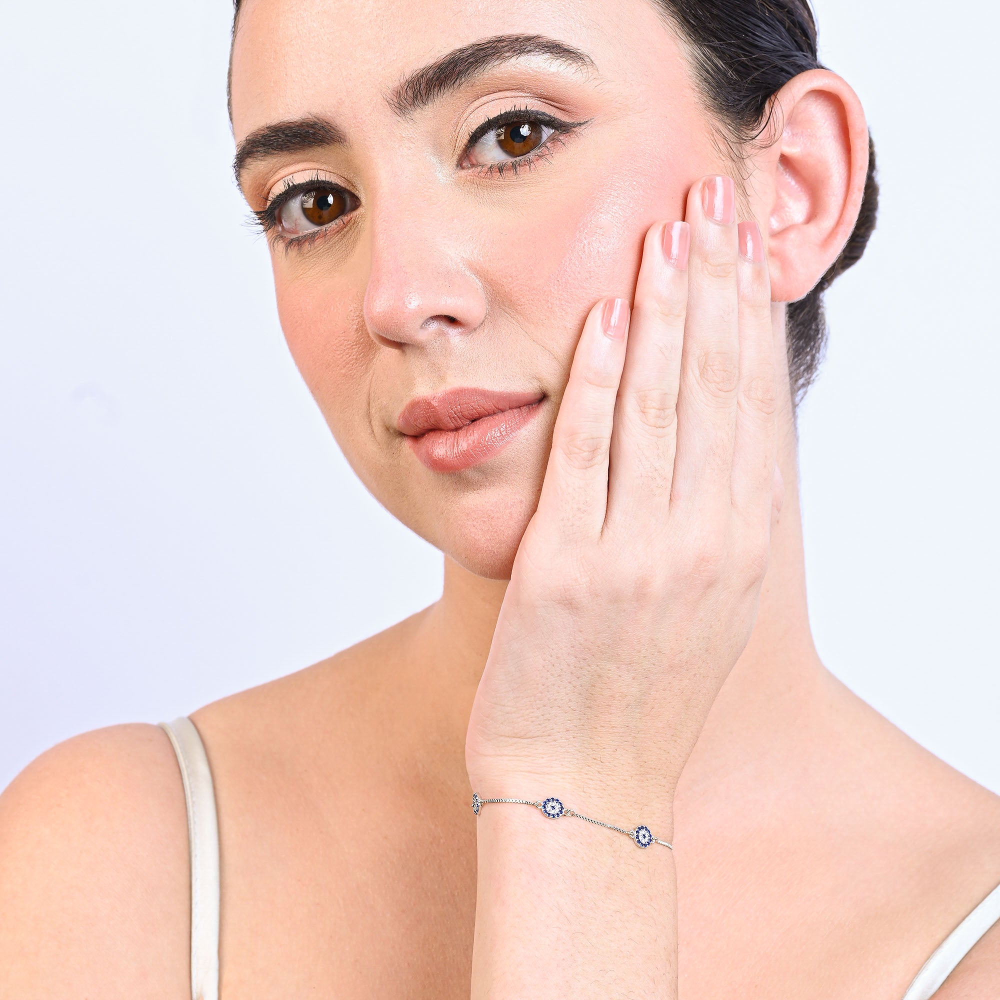 Midnight Aura Silver Bracelet