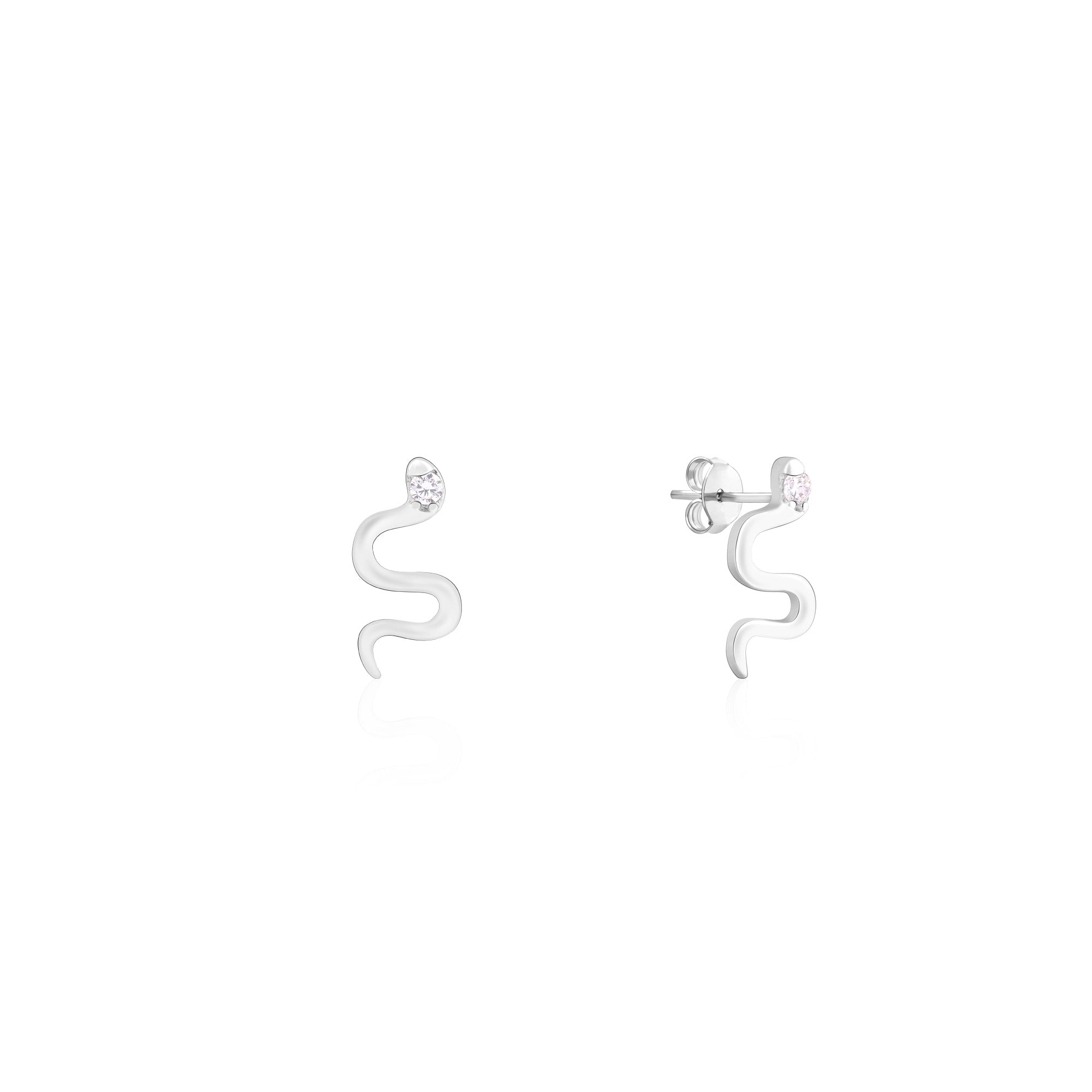 Sleek Snake Earrings