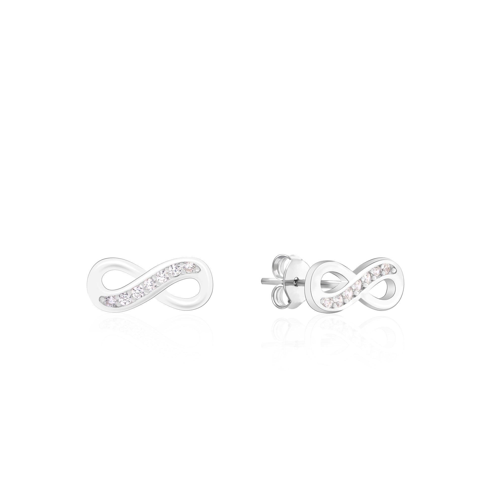 Infinity CZ Earrings