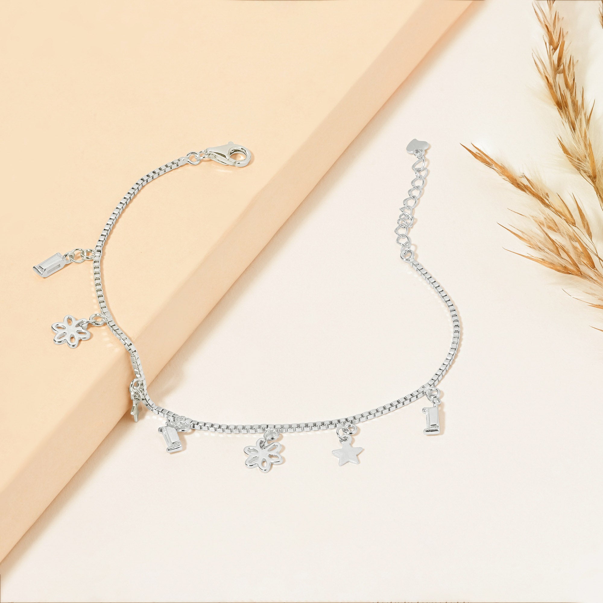 Dangle Charm Silver Bracelet