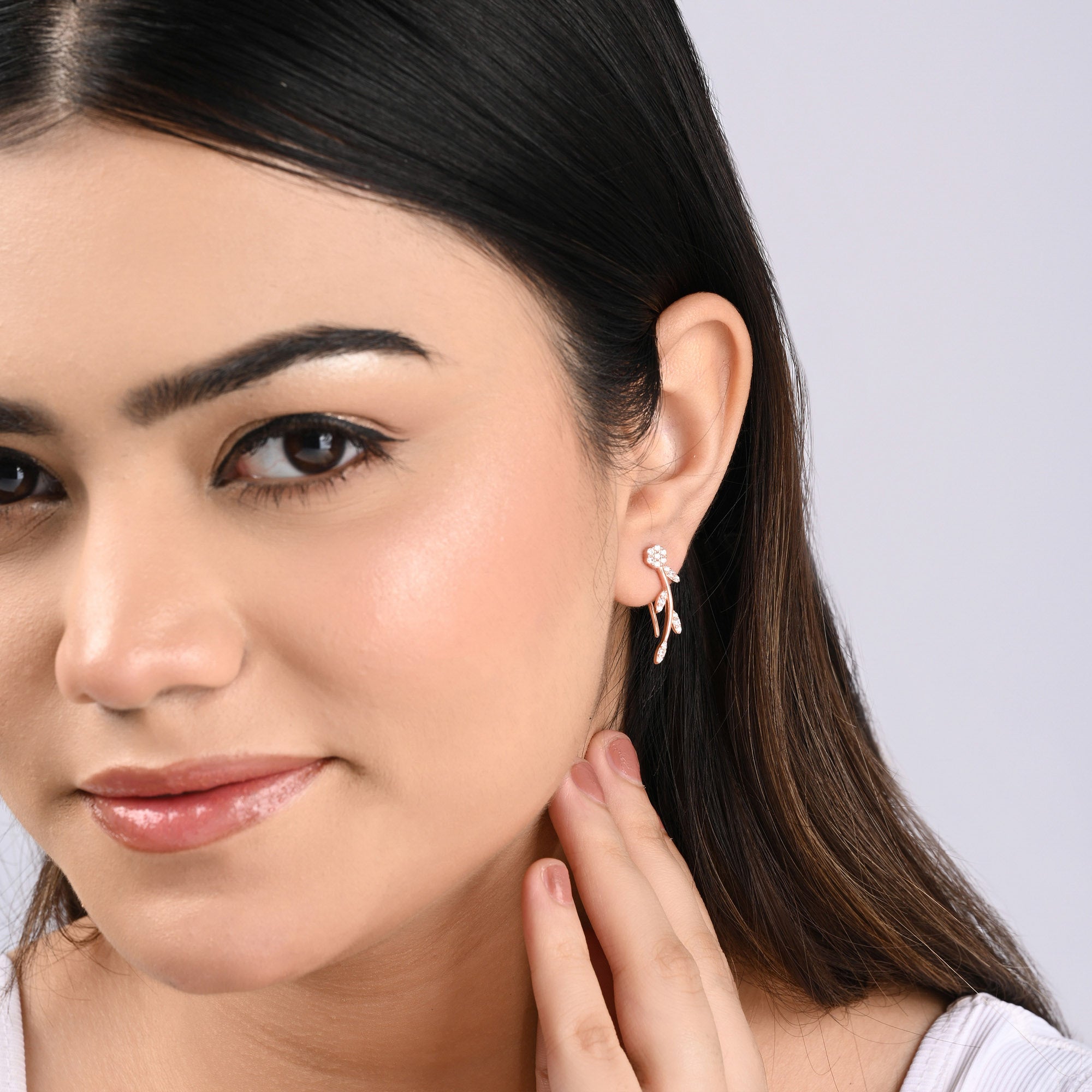 silver earrings