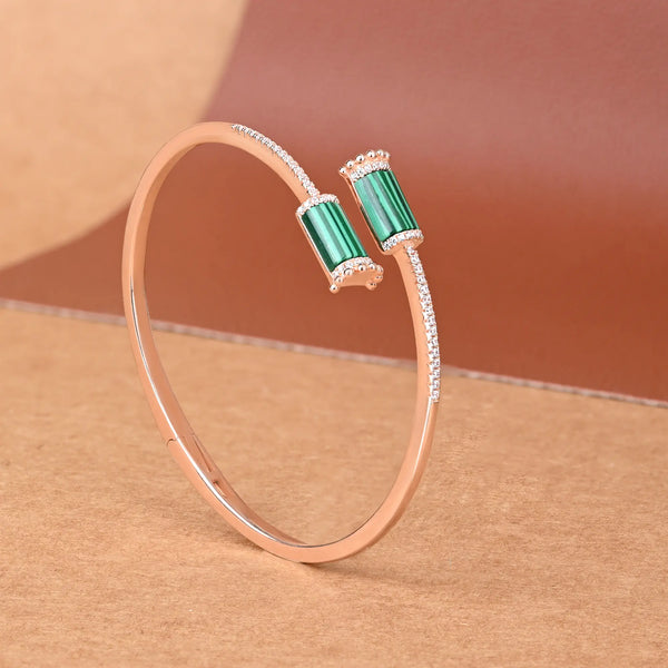 Green Adjustable Cuff Kada