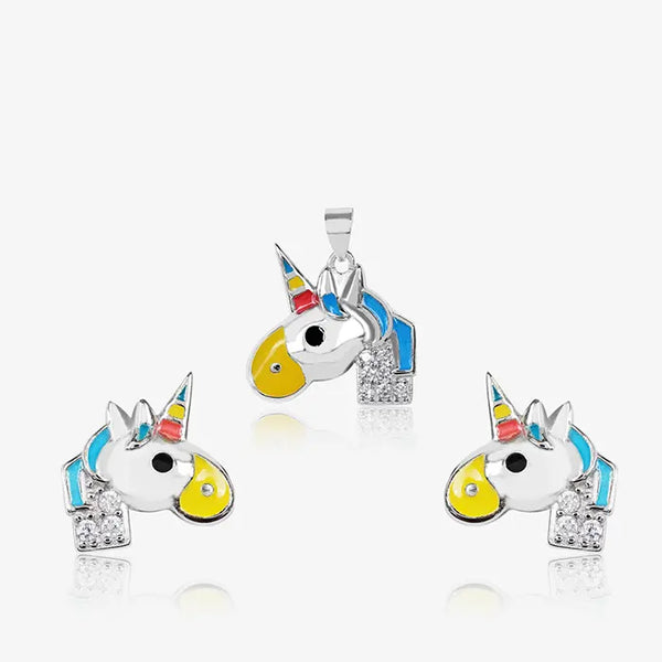 Tiny Unicorn Pendant Set