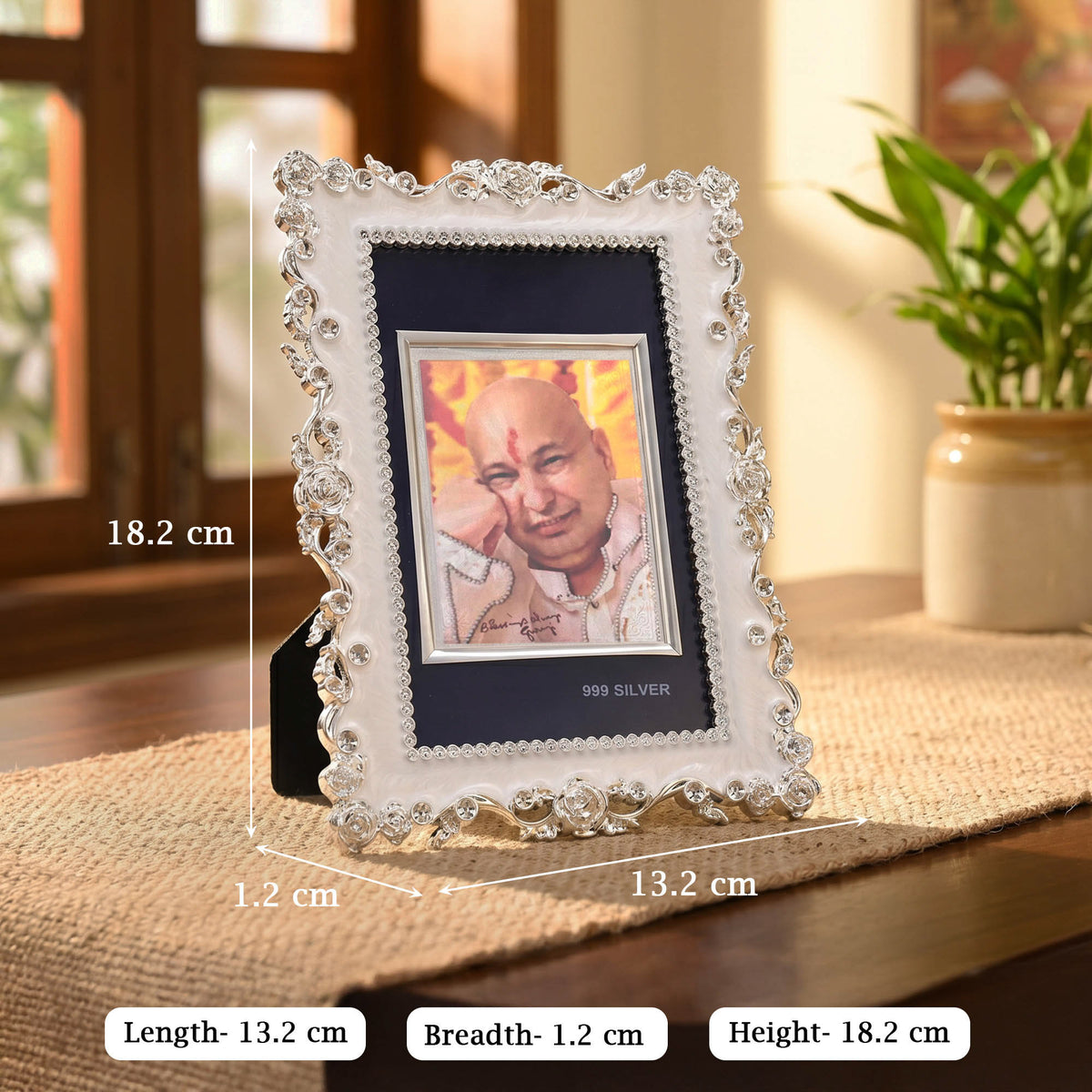 999 Silver Guruji Photo Frame