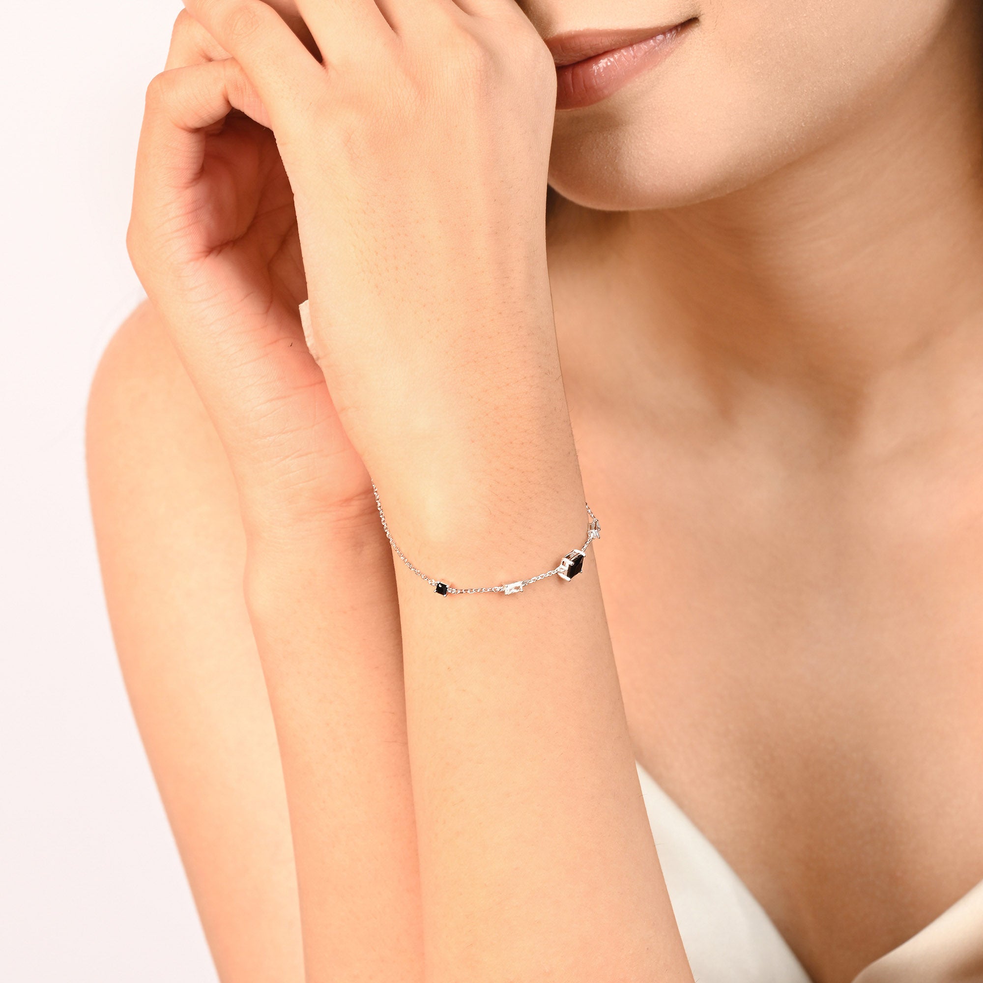 Minimal Square Station Bracelet