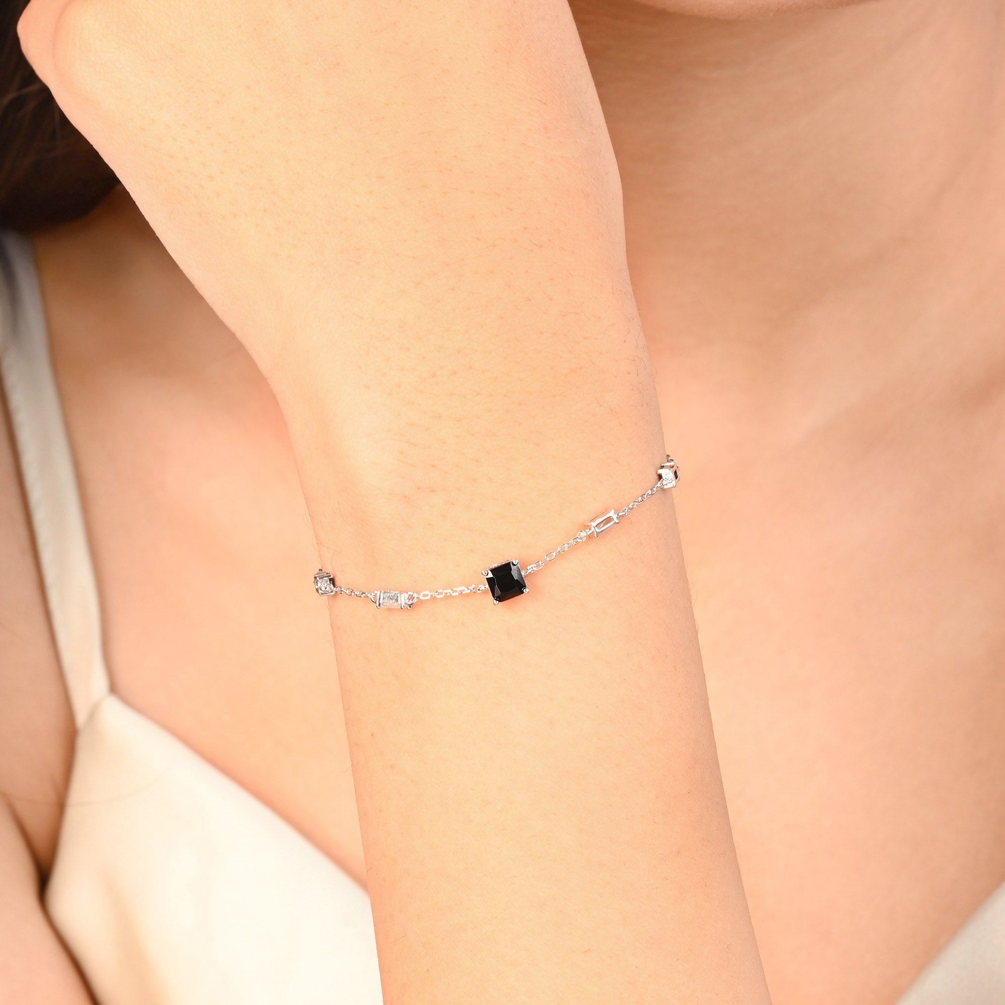 Minimal Square Station Bracelet