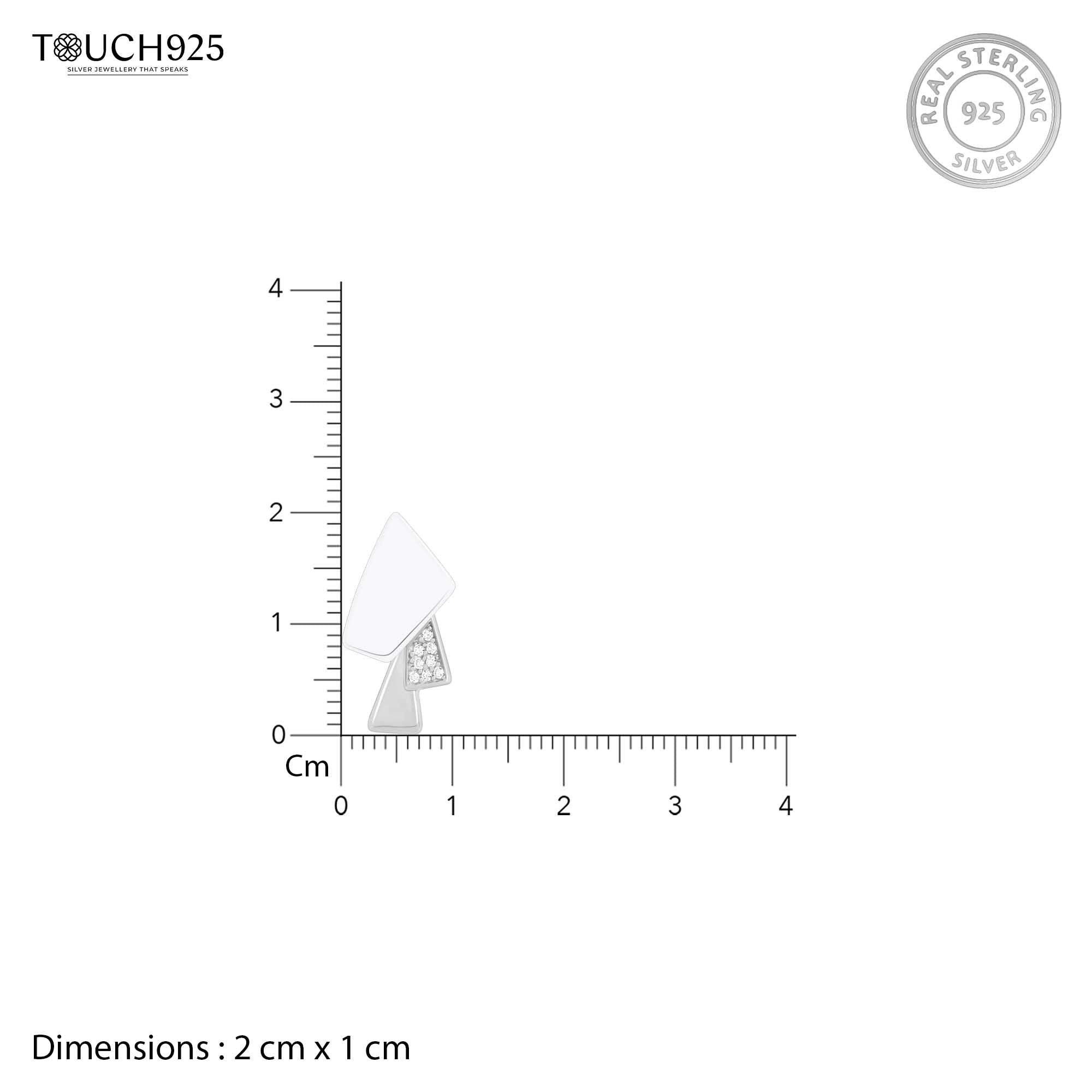 Enamel Asymmetric Earrings