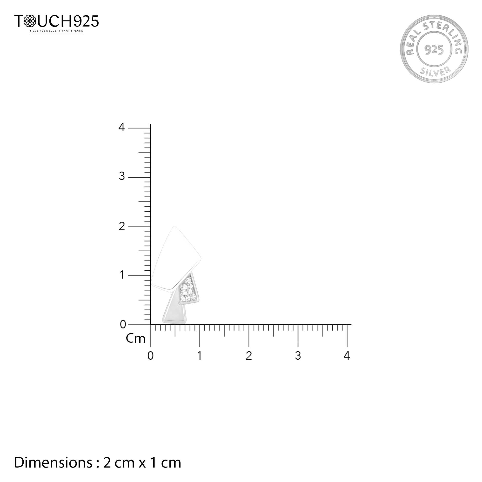 Enamel Asymmetric Earrings