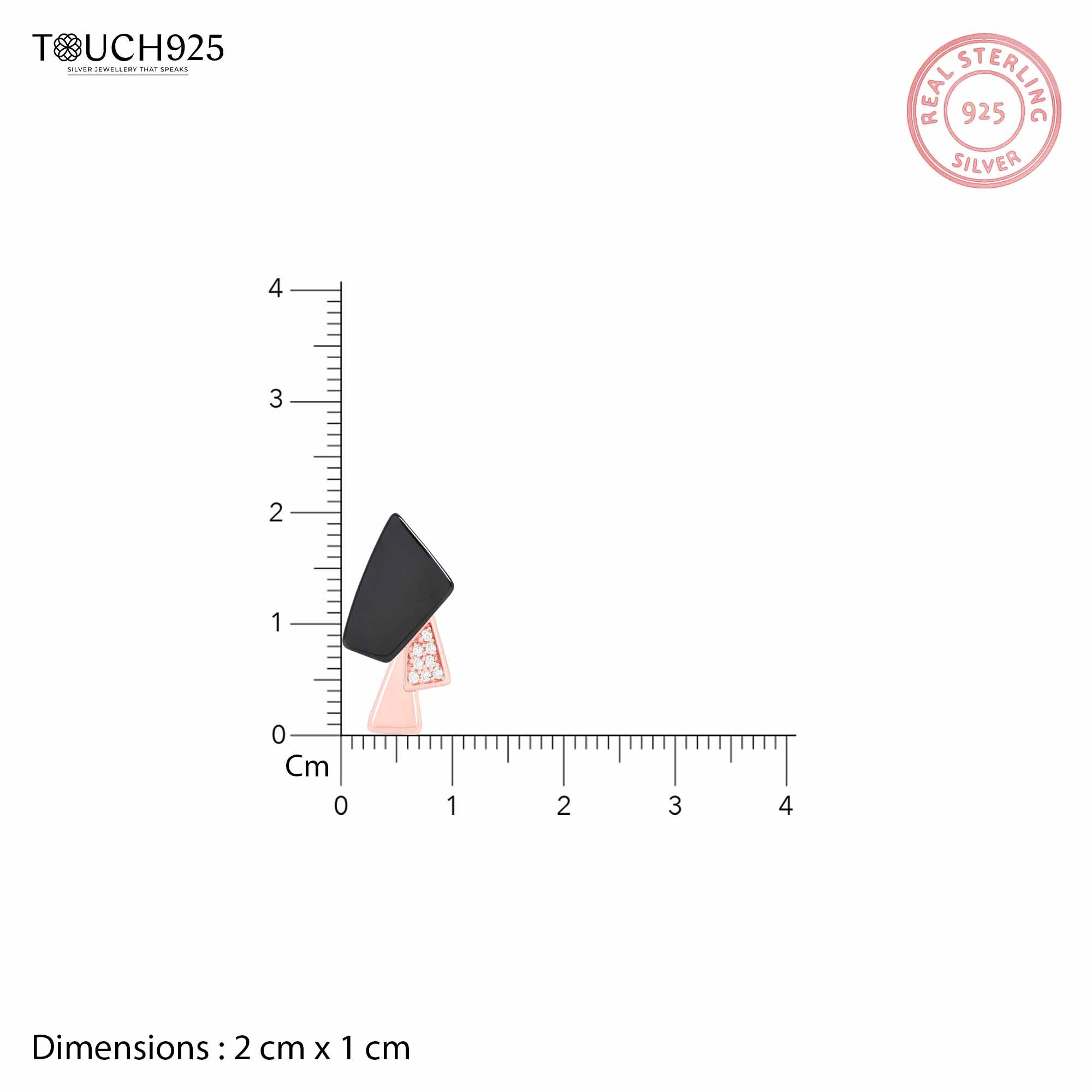 Enamel Asymmetric Earrings